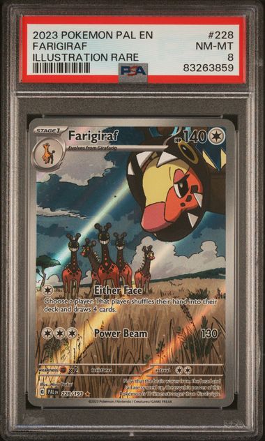 Farigiraf #228 PSA 8 Paldea Evolved、mySite、waistdrama