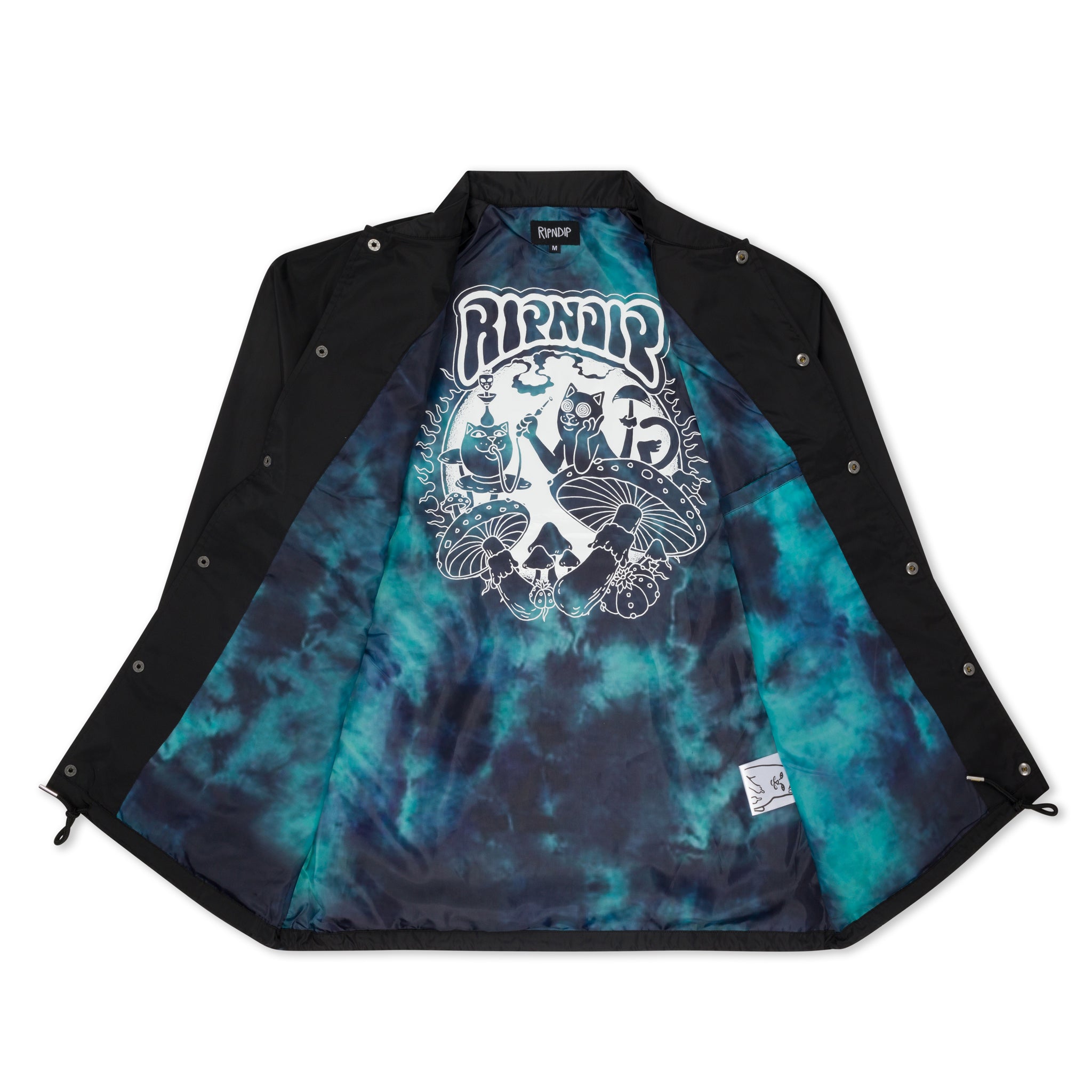  Psychedelic Garden Coach Jacket (Black)、mySite、merchandisen
