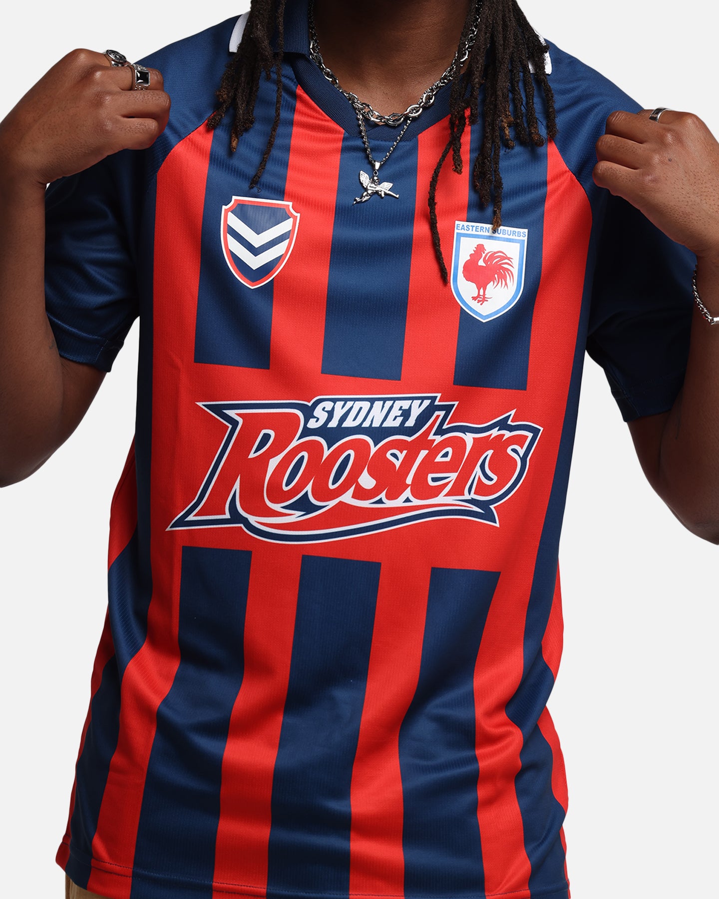 Bleacher Athletic Sydney Roosters NRL 1908 Collared T-Shirt Official Team Colour、mySite、zt4zffjzw