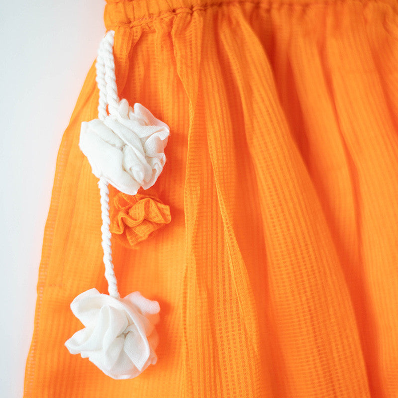 Cotton Lehenga Choli Set For Girls | Orange、mySite、camillekostekn
