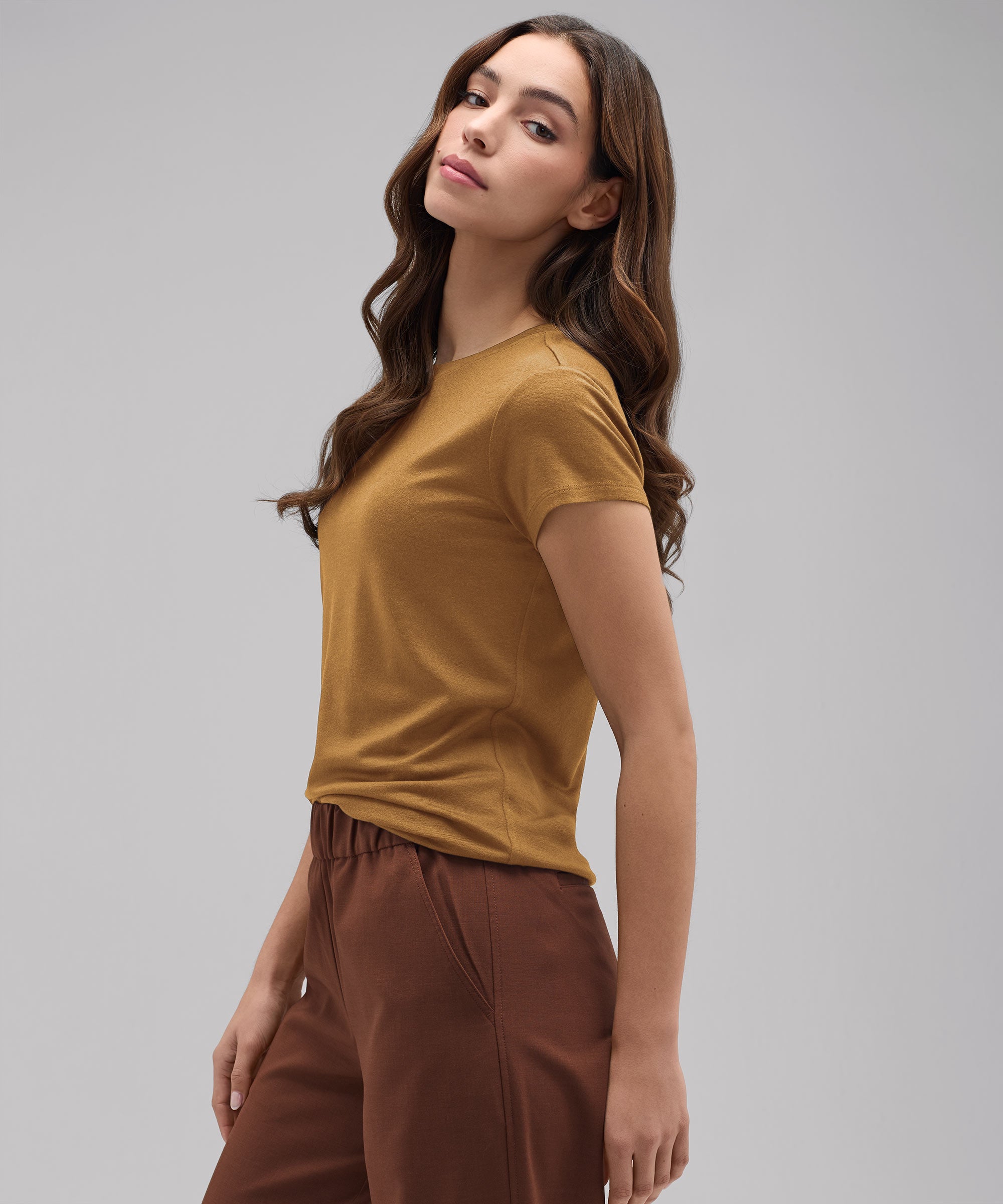 Women's Slim Merino Crew Neck T-Shirt、mySite、noshort