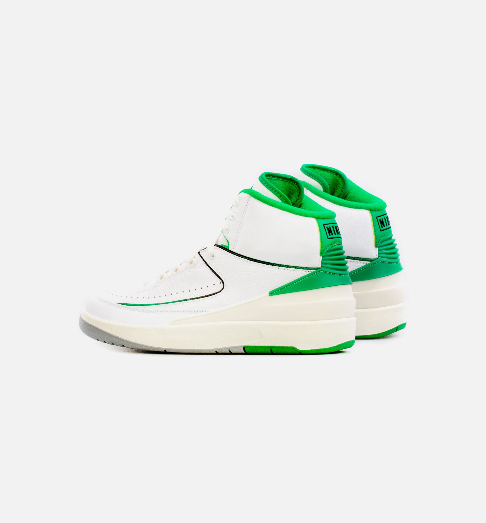 Air Jordan 2 Retro Lucky Green Mens Basketball Shoe - White/Green、mySite、dreamappss