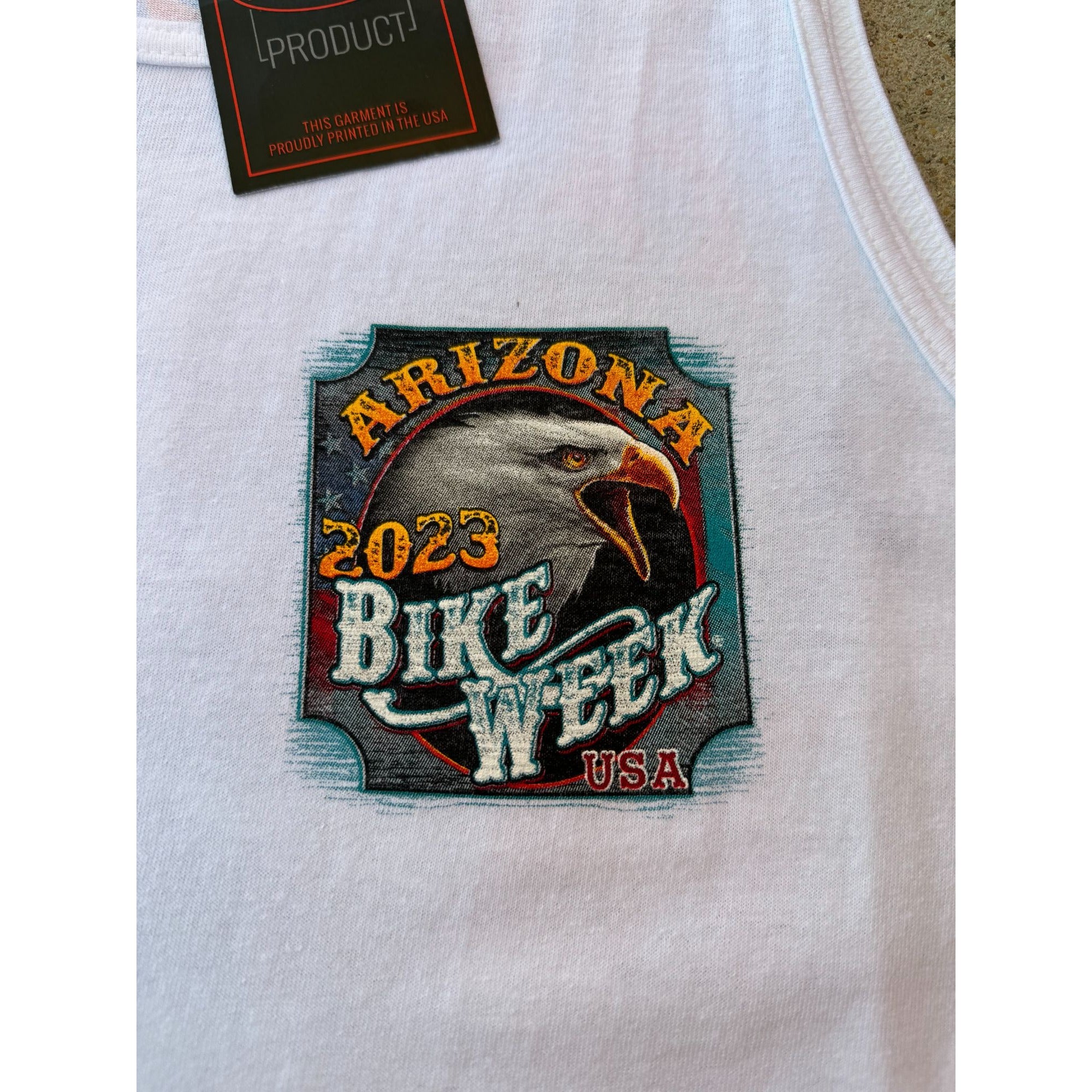 NWT 2023 Arizona Bike Week Eagle Scottsdale Motorcycle Graphic Tank Top Tee 2XL、mySite、garagedoors4me