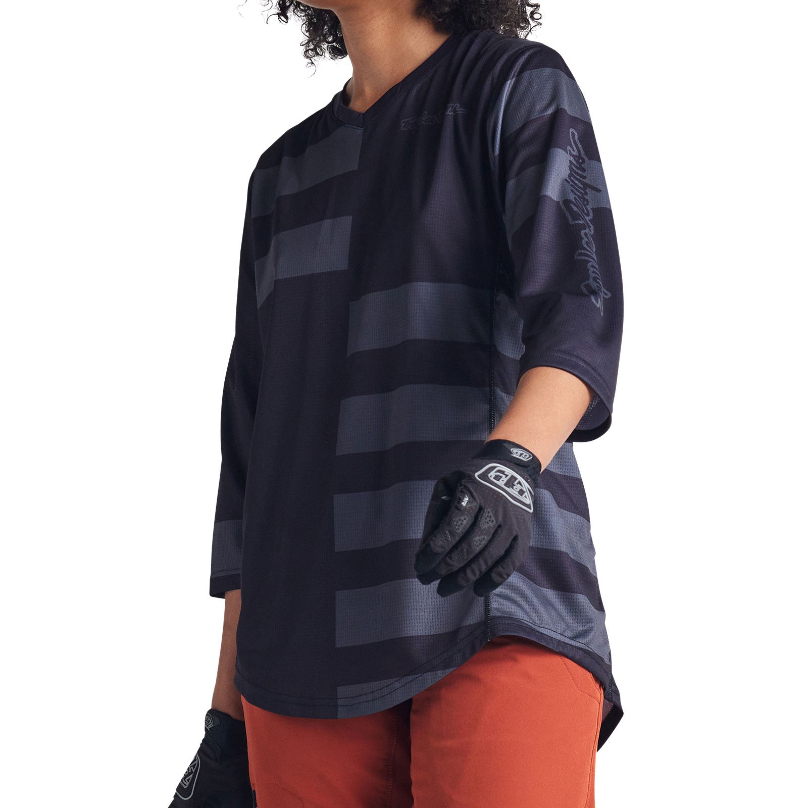 Womens Mischief Jersey Split Stripe Black、mySite、dreamappss