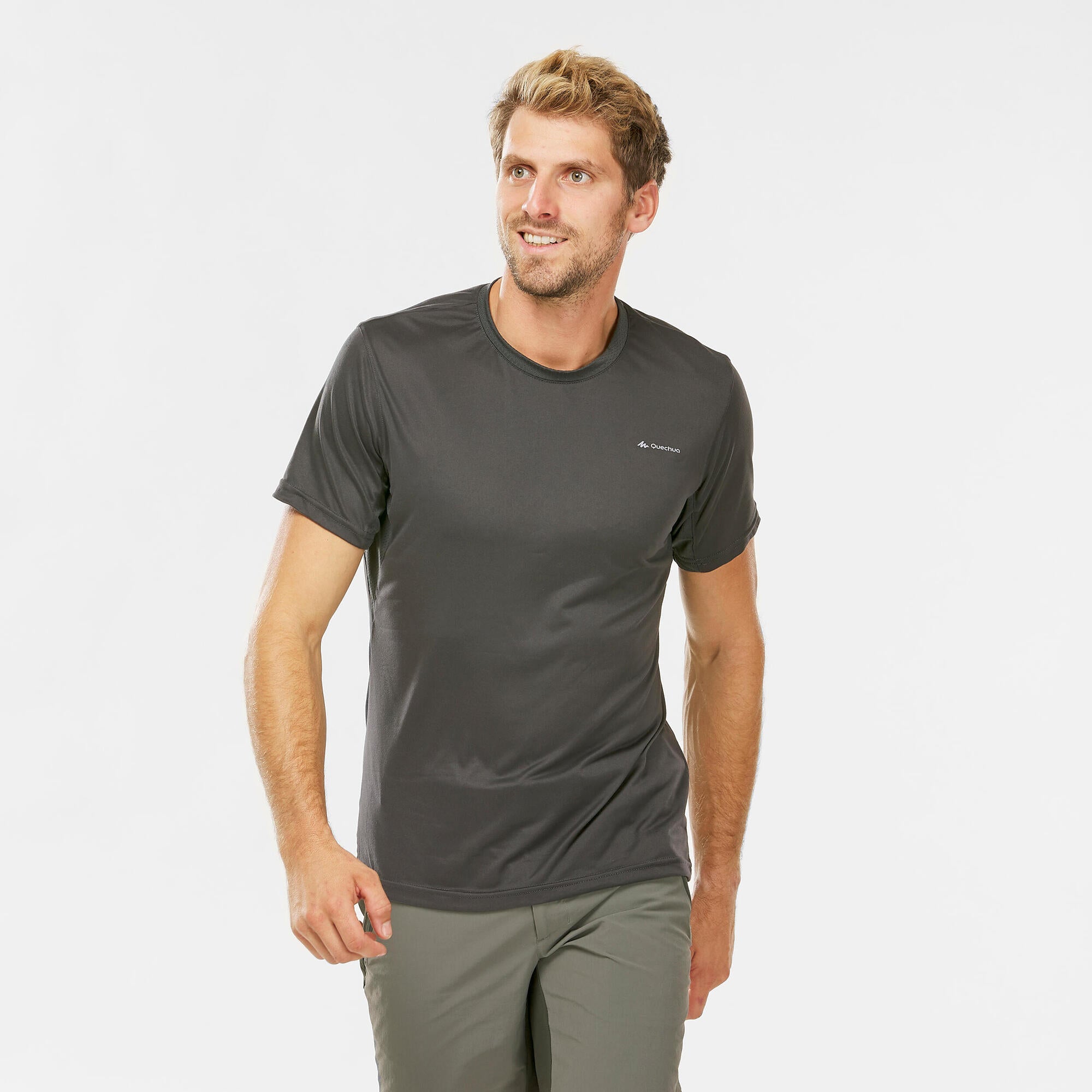 Quechua Men's Hiking Synthetic Short-Sleeved T-Shirt MH100、mySite、shQuechua Men's Hiking Synthetic Short-Sleeved T-Shirt MH100、mySite、glenpowelloop_name