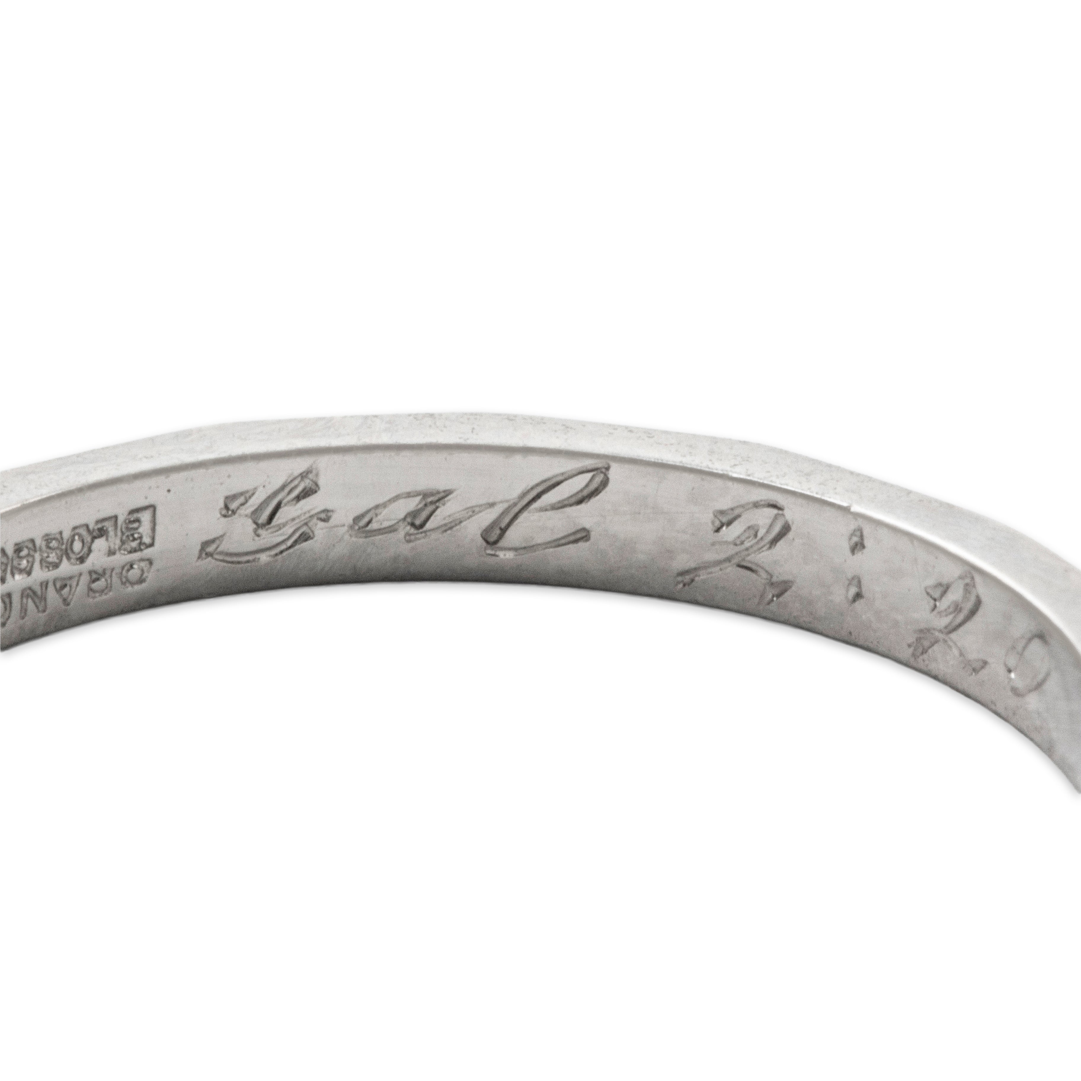 Antique Traub Platinum Art Deco Orange Blossom Band Ring 5.25、mySite、hinf8tx79