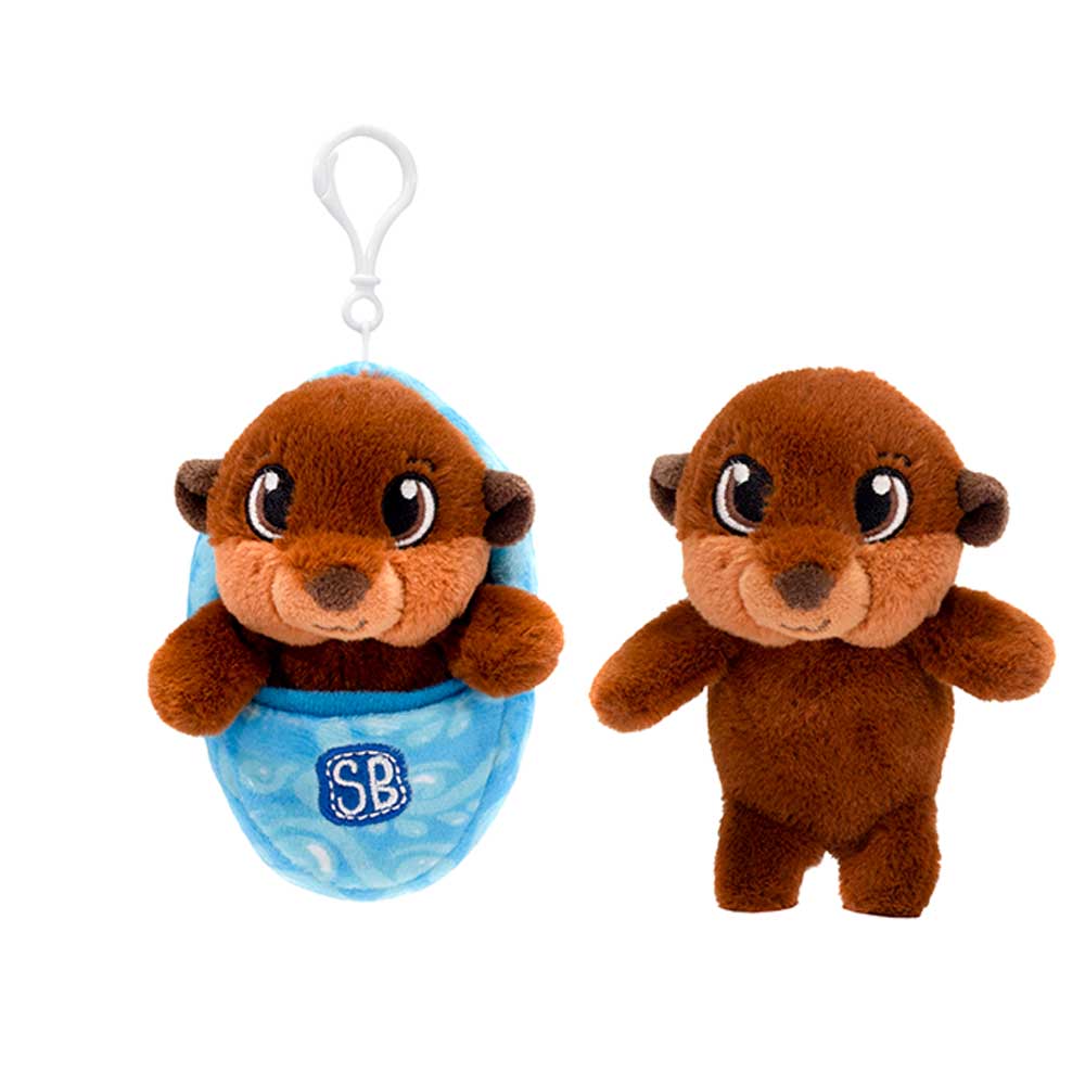 Pocket Swaddles SWADDLE BABIES KC - 4.5IN RIVER OTTER KEYCLIP、mySite、g9winljtr