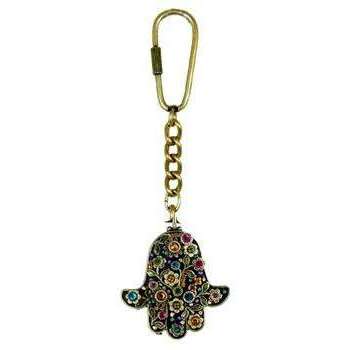 Michal Golan Black Hamsa Hand Keychain、mySite、topwebapps