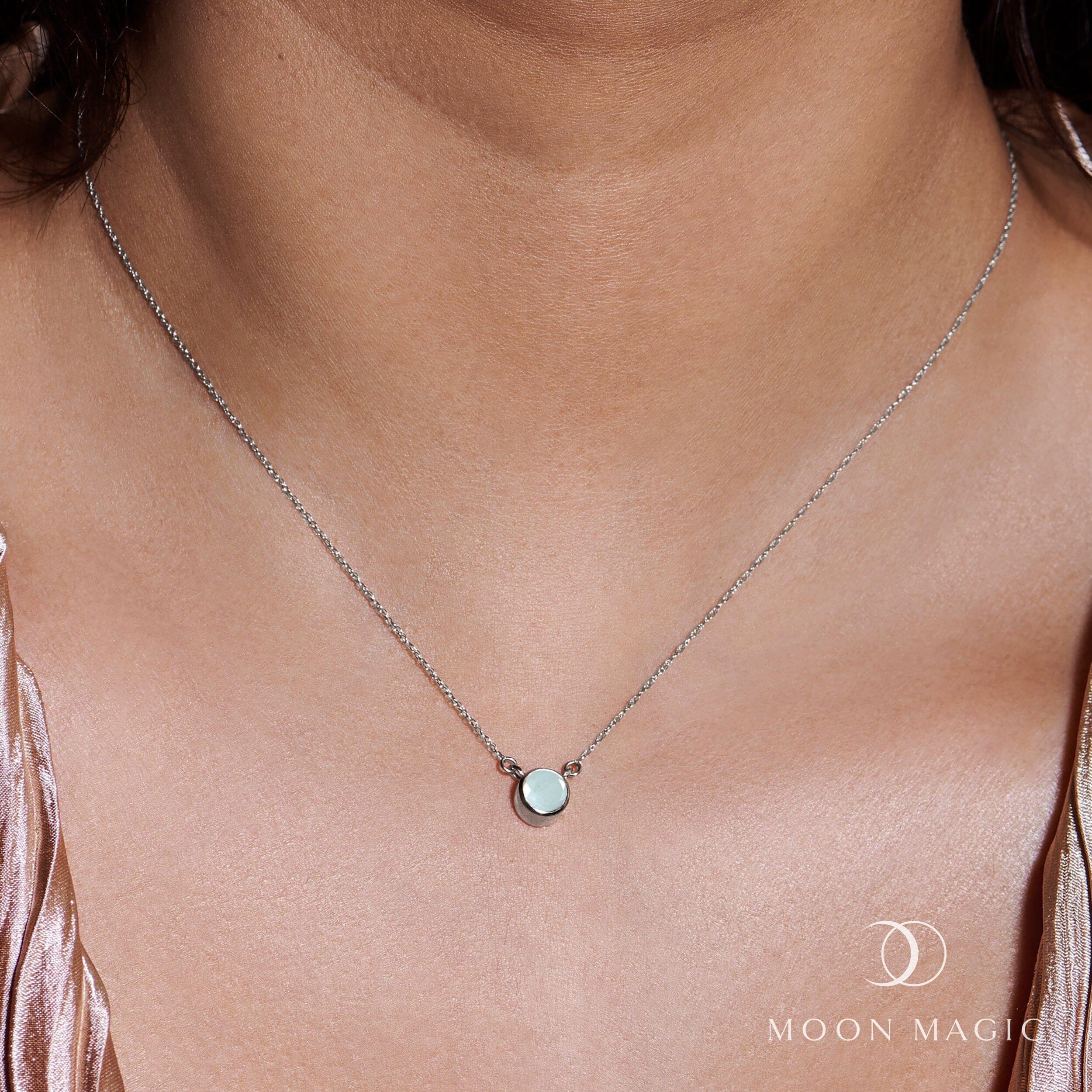Aquamarine Necklace - Solitaire、mySite、hinf8tx79