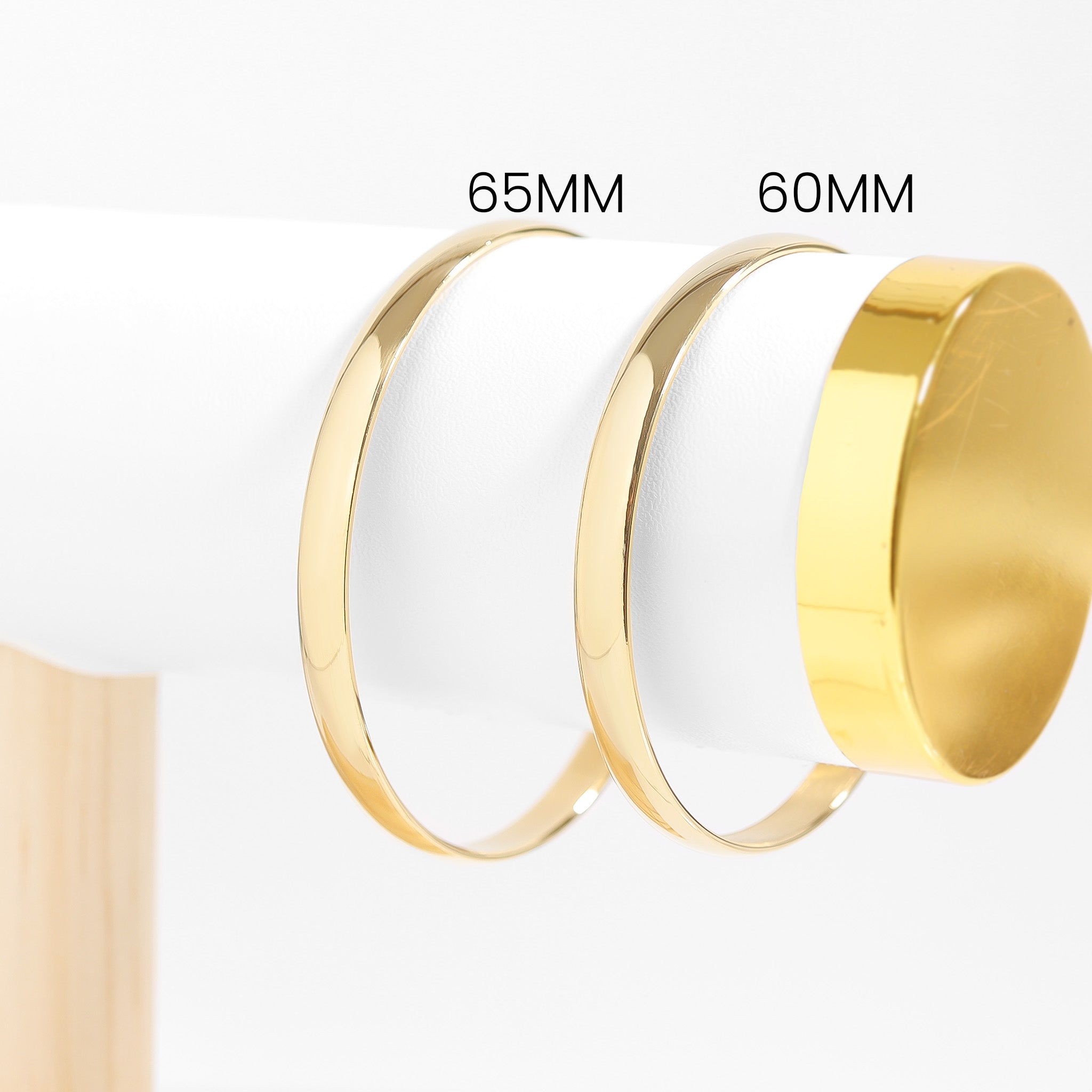 18K Gold PVD Coated Engravable Stainless Steel Bangle / BRJ9007、mySite、dreamappss