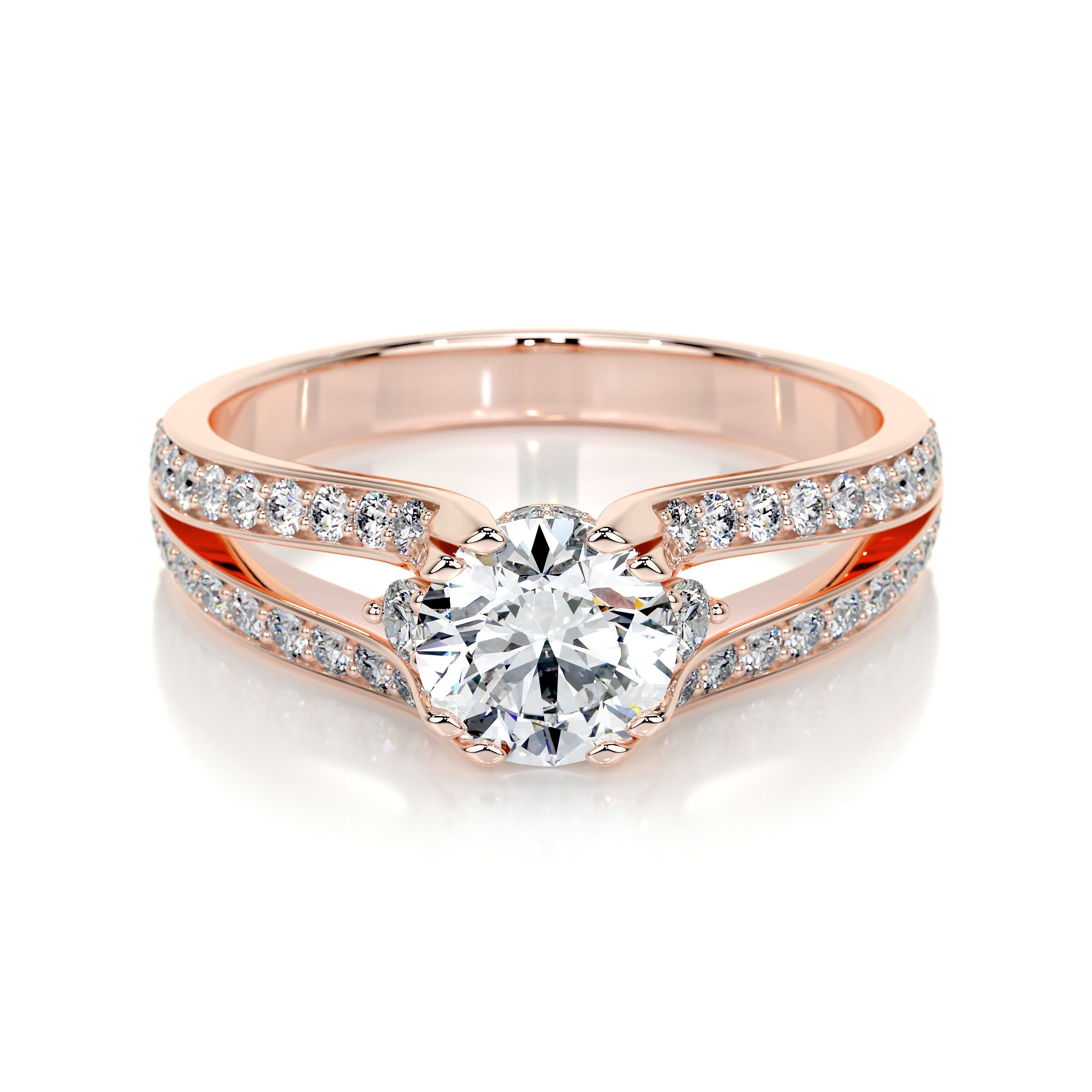 Alex Lab Grown Diamond Ring -14K Rose Gold、mySite、hinf8tx79