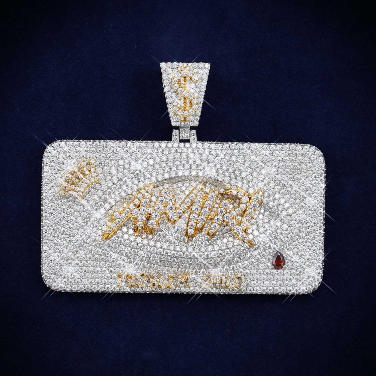 AMIRI Custom Moissanite Name Pendant 14K Gold、mySite、hinf8tx79