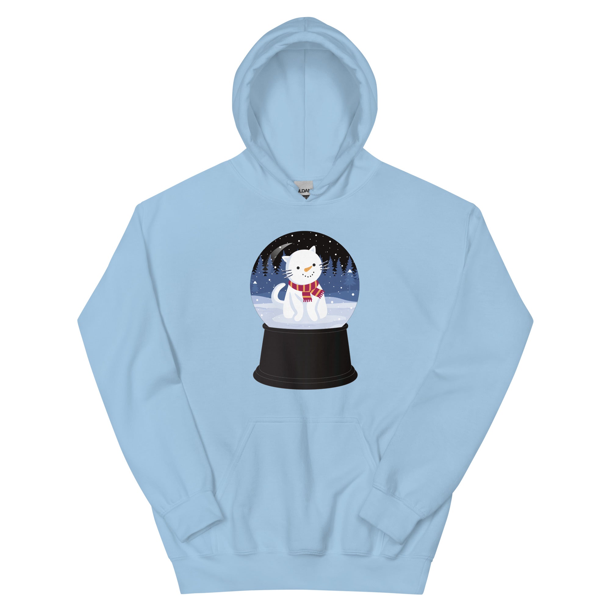 Snowman Kitty Snow Globe Hoodie、mySite、camillekostekn