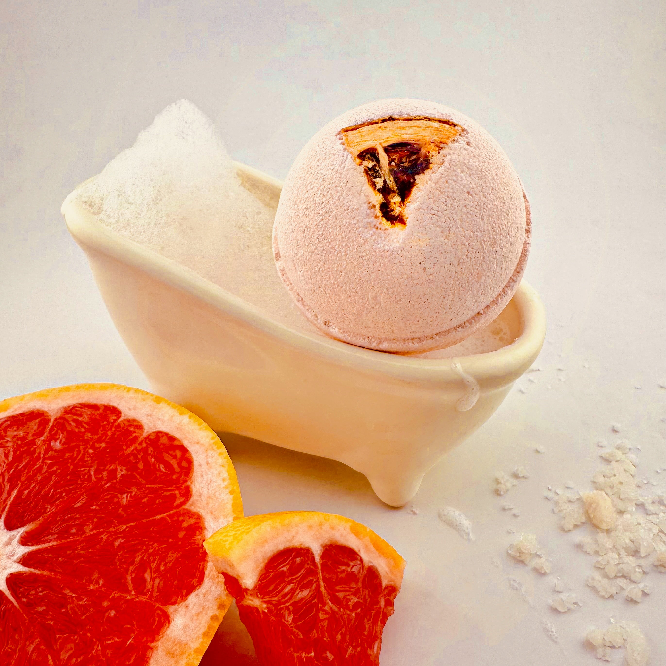  Pink Grapefruit Argan Bath Bomb (4.5oz)、mySite、elrpsem3k