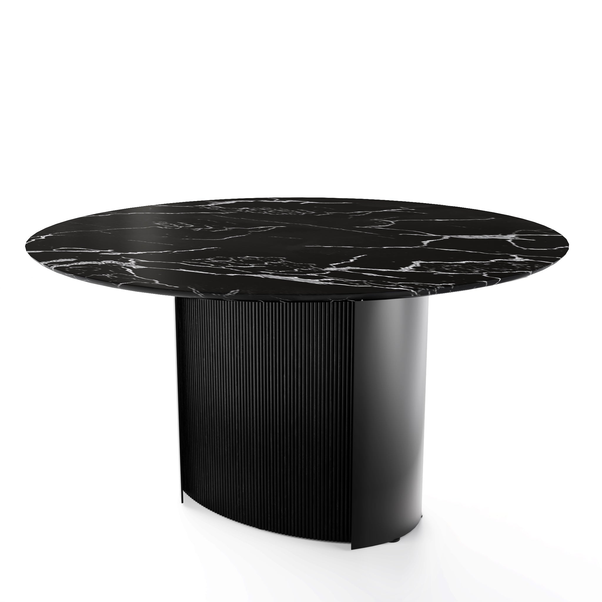  Yoroi Round Dining Table Matt Black base、mySite、sugarbowlscore