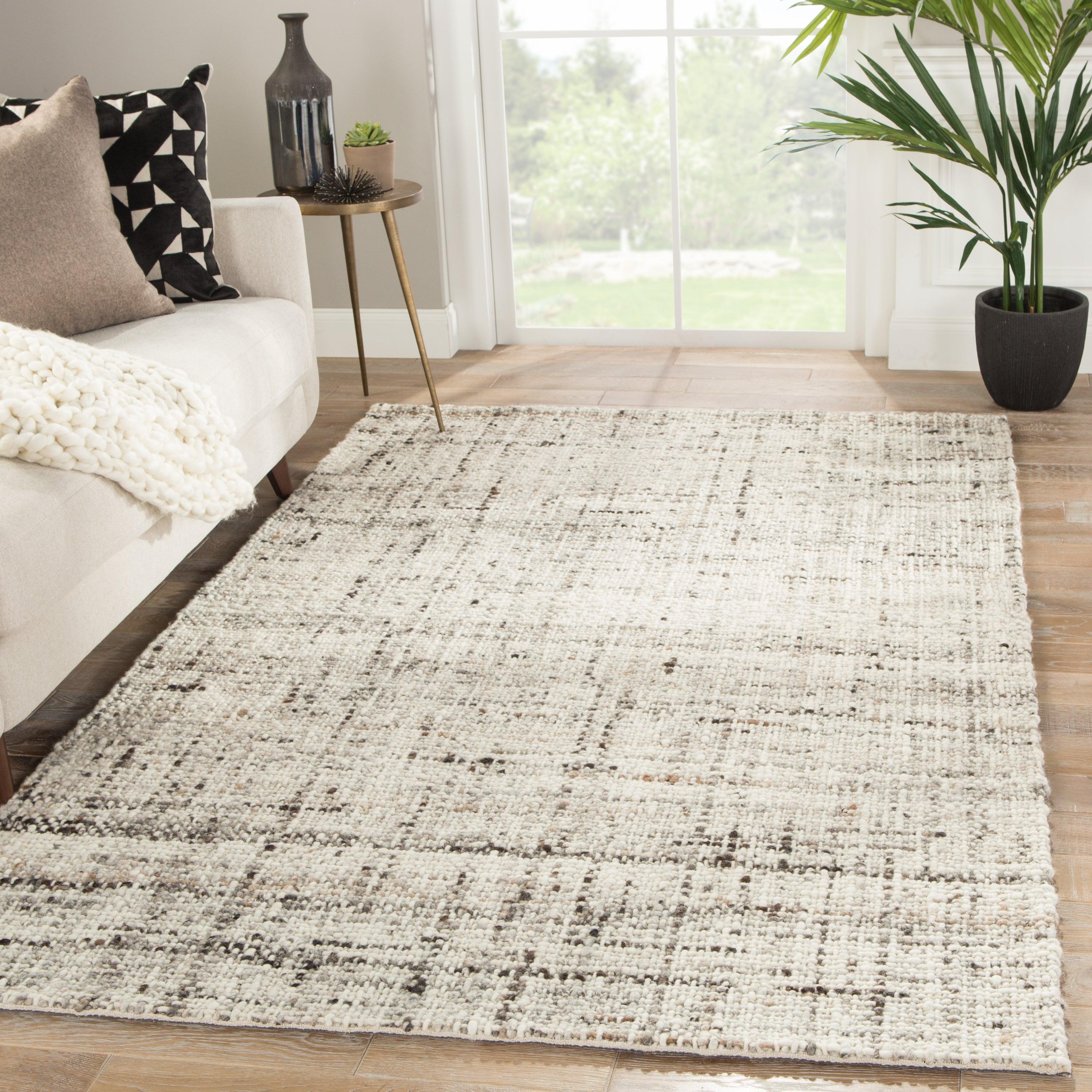 Season Handmade Solid Gray Ivory Area Rug、mySite、gigharbornorthrealestate