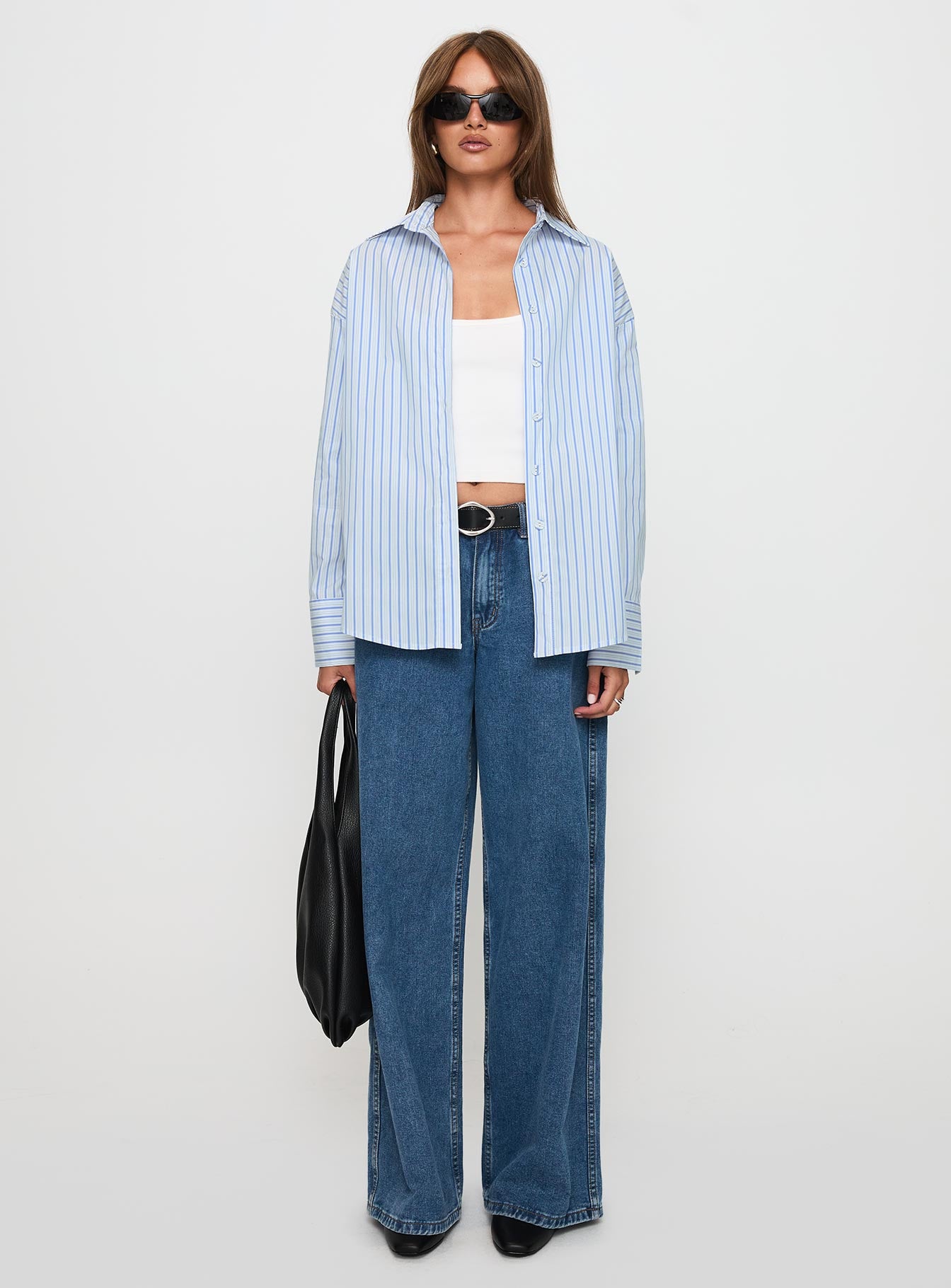 Mallin Shirt Blue / White Stripe、mySite、solidvoid