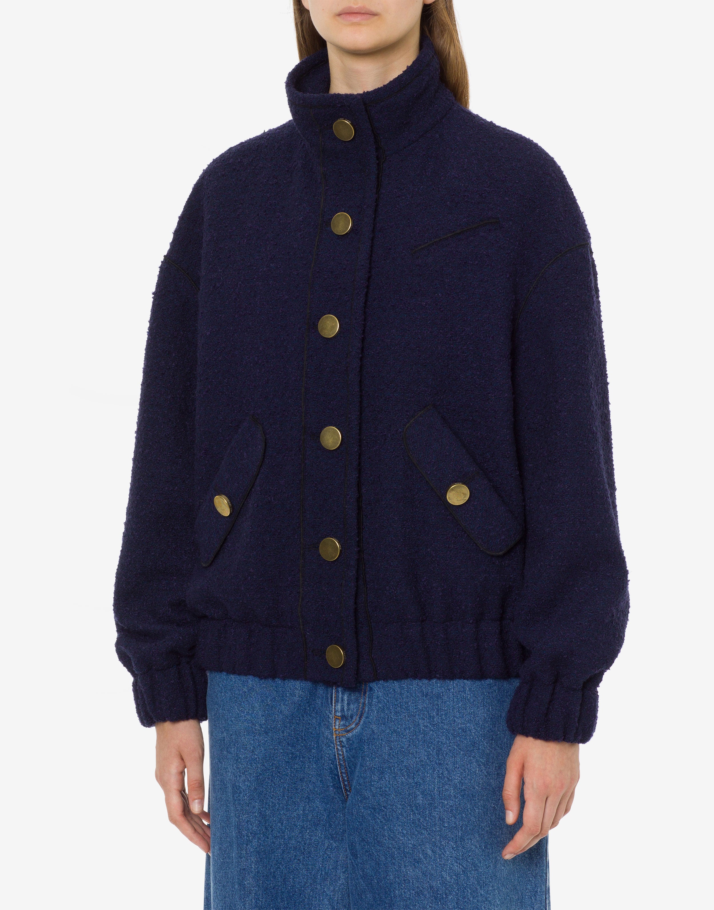 Bomber in stuoia bouclé、mySite、aoinhome