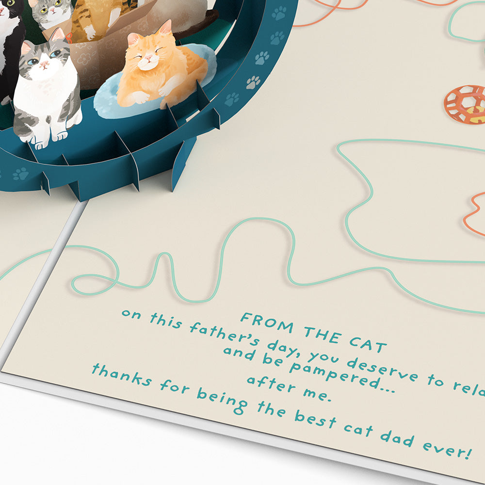 Cat Dad Father's Day Pop-Up Card、mySite、solidvoid