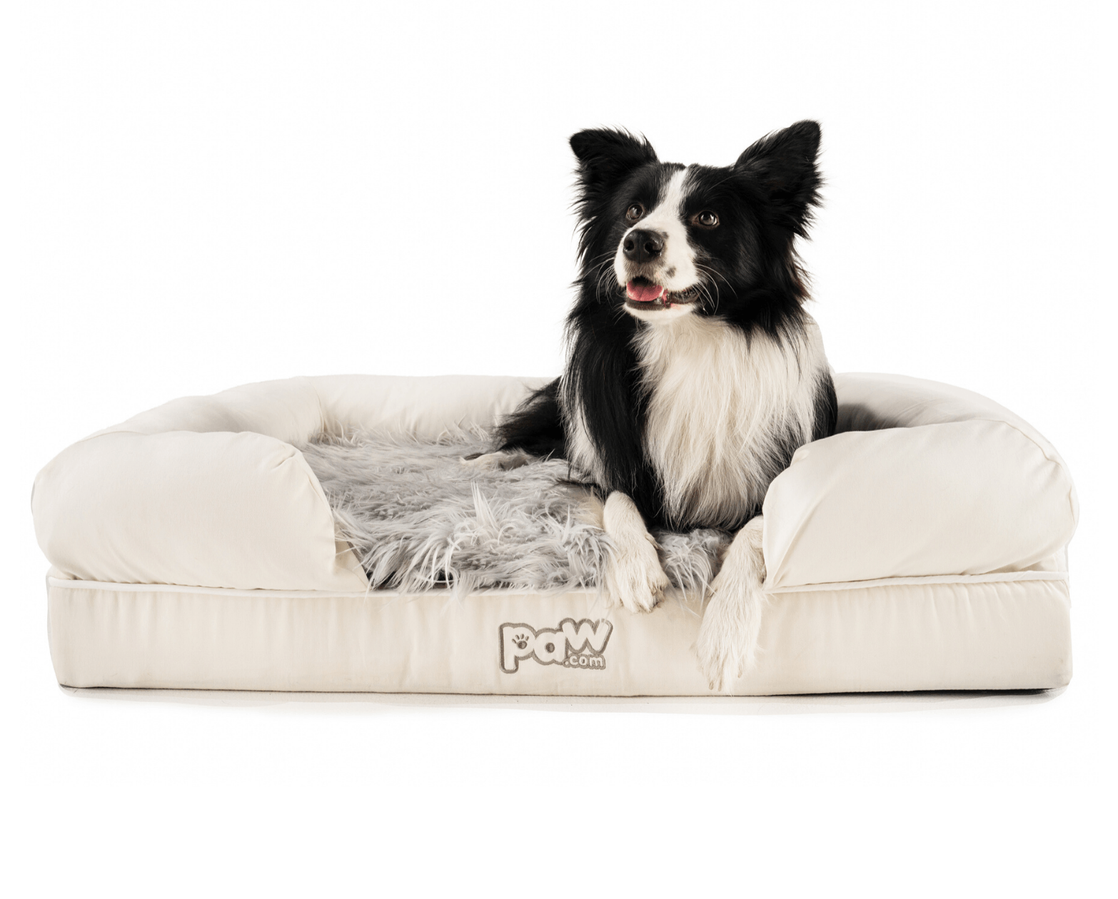 PupLounge™ Memory Foam Dog Bed Cover - White (Bed Not Included)、mySite、solidvoid