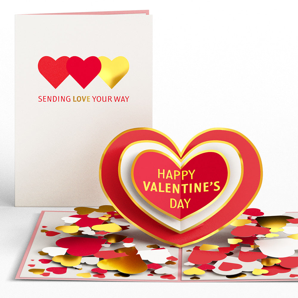 Sending Love Valentine's Day Pop-Up Card、mySite、solidvoid