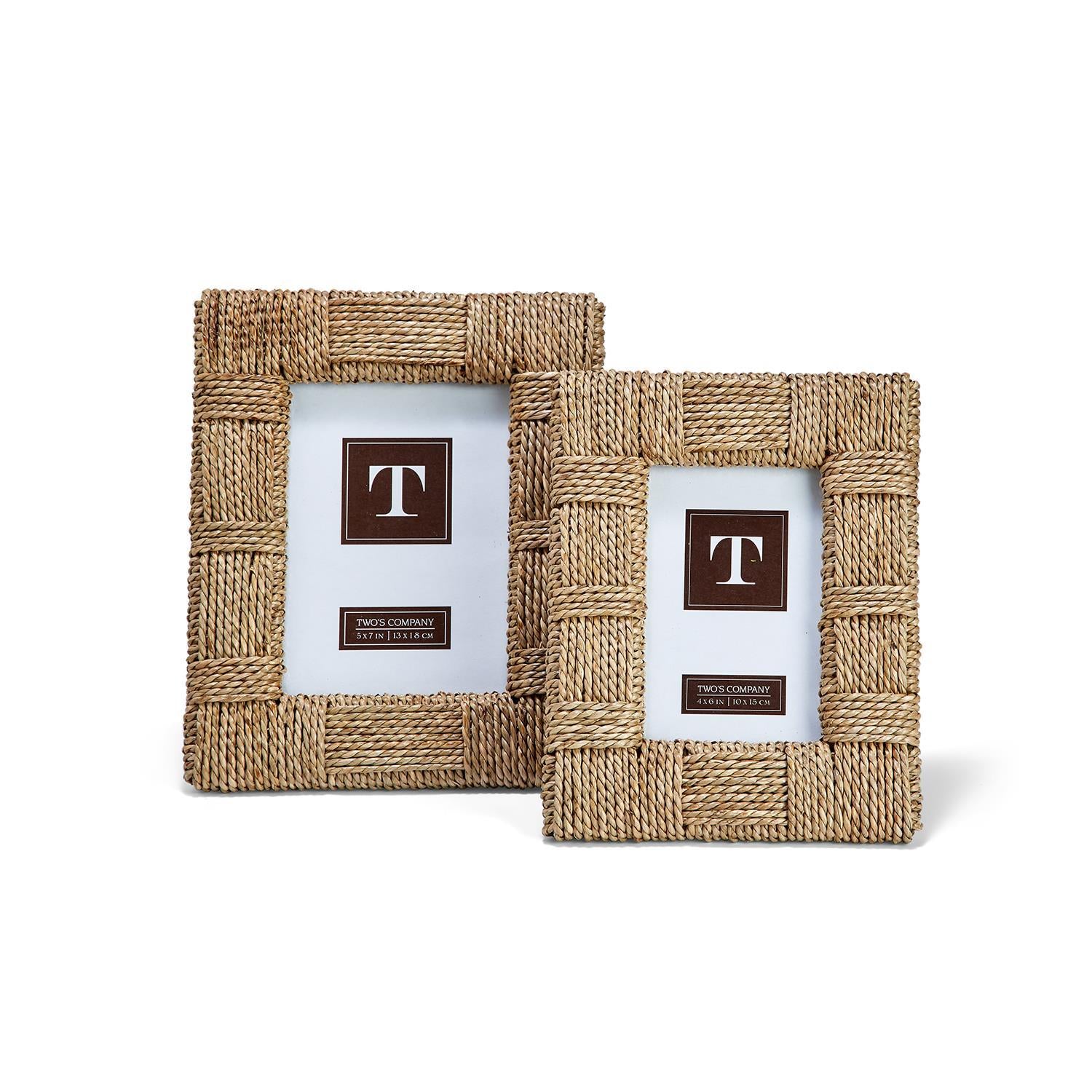  Set of 2 Sea Grass Photo Frames、mySite、elrpsem3k