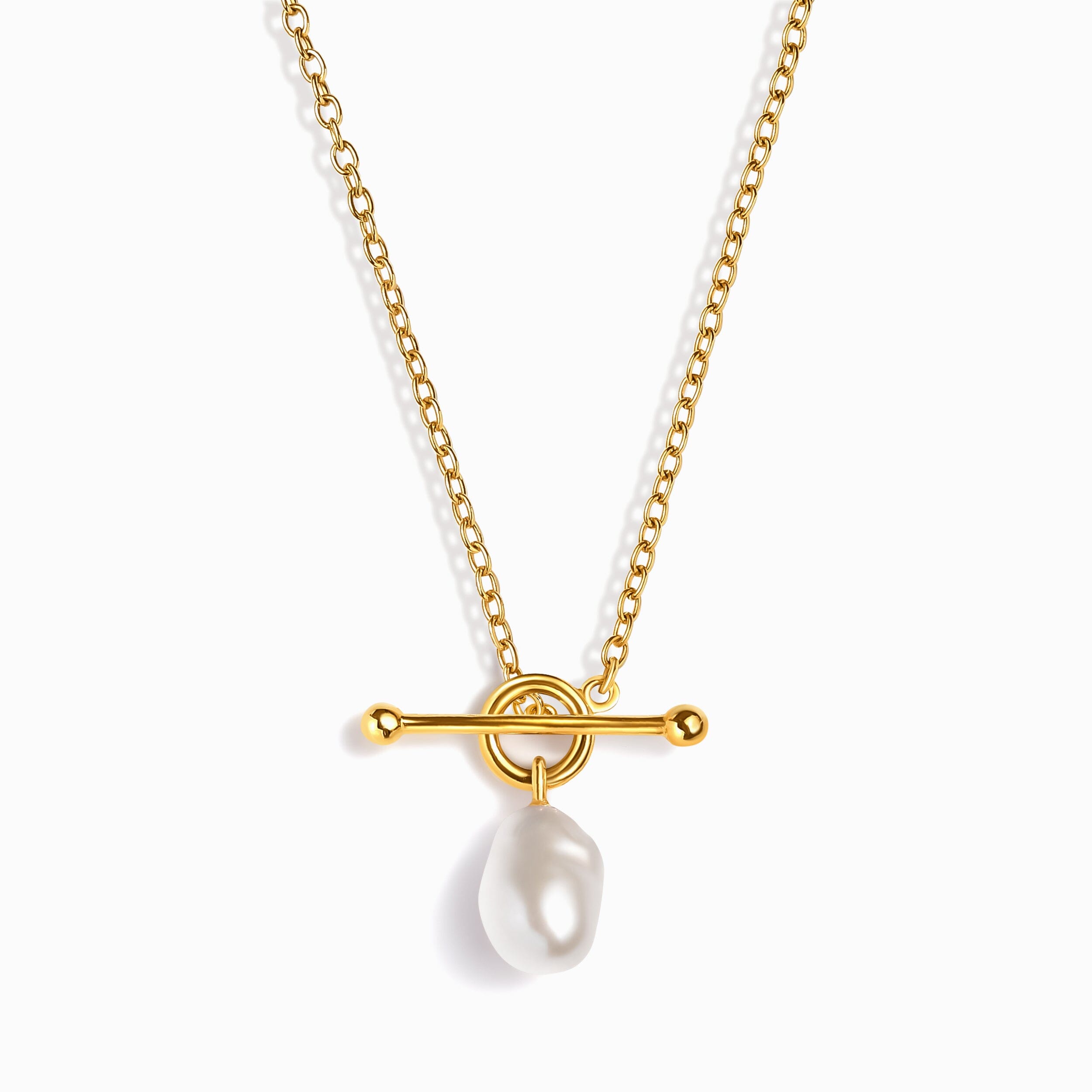 Baroque Pearl T-Lock Necklace - Naia、mySite、hinf8tx79