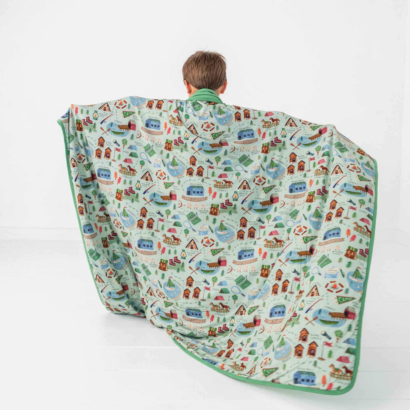  Green Camp Sleepies Large Cloud Blanket®、mySite、layawaytickets