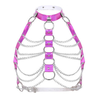 Inspire Fetish Metal Chain Bra | Adjustable Harness、mySite、bottomscart