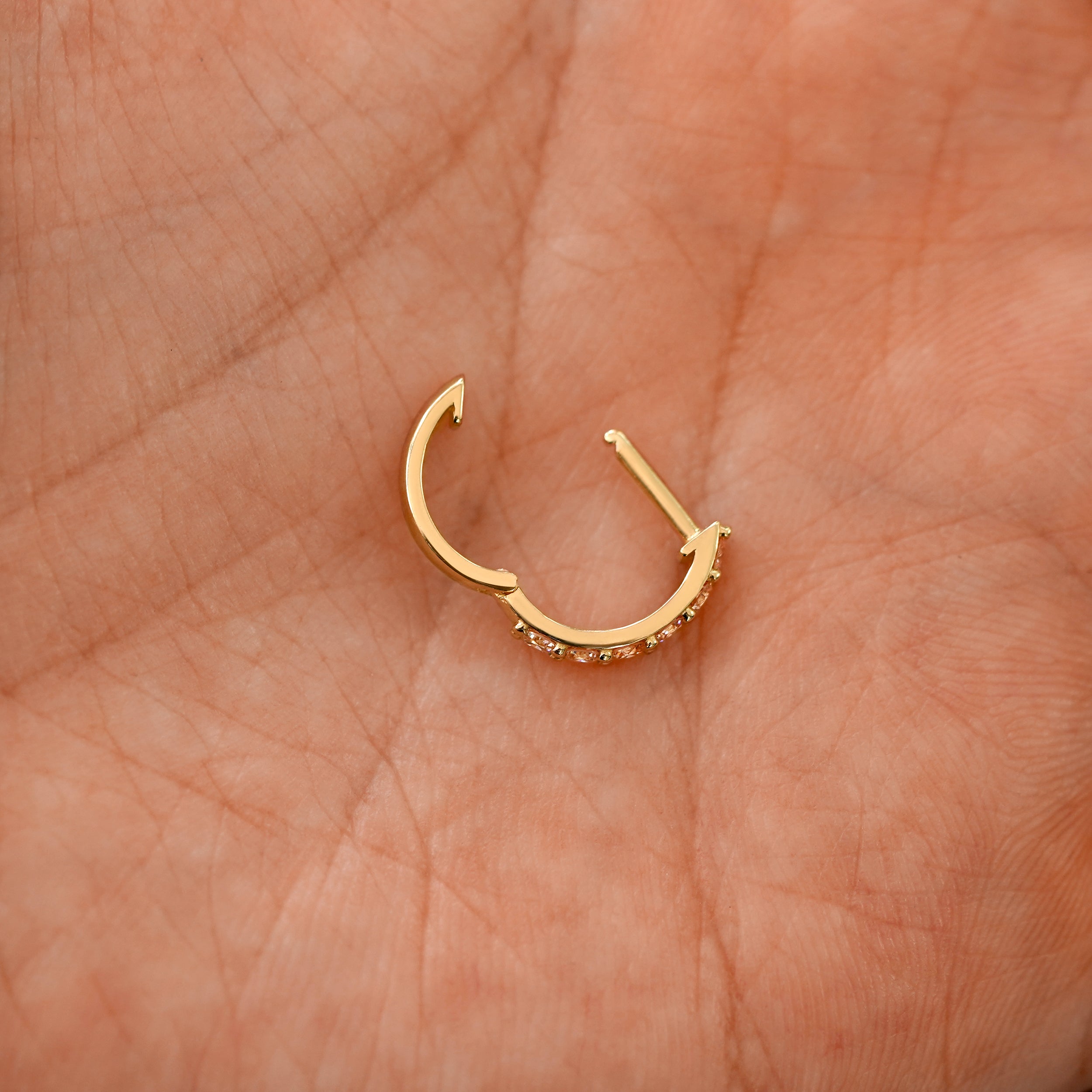 Pink Lab Diamond Huggie Hoop、mySite、hinf8tx79