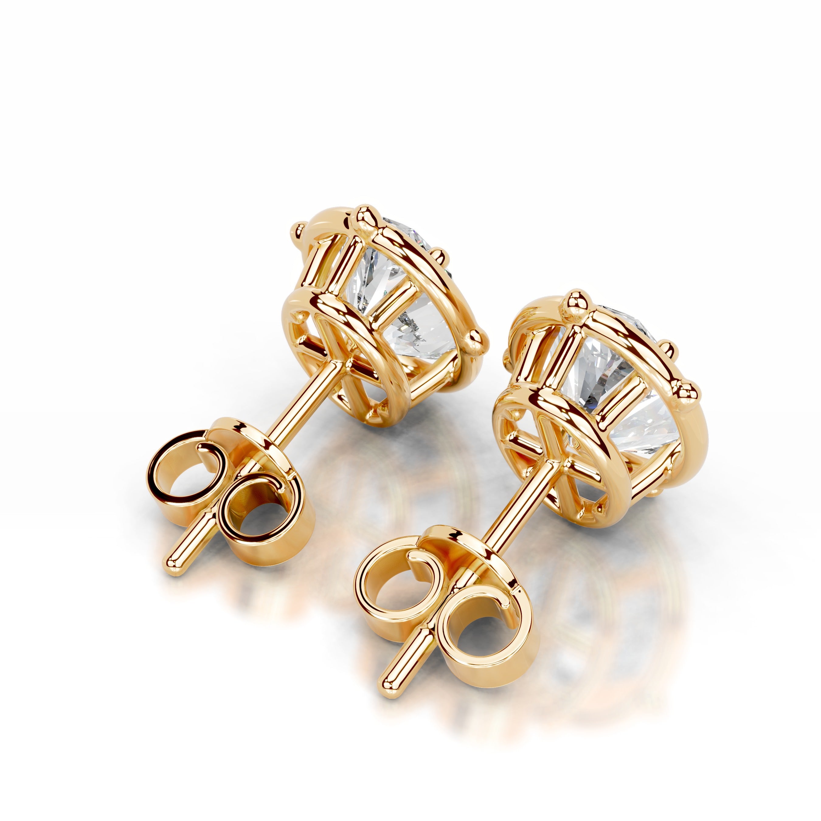 Rooted in Love Lab Grown Diamond Earrings - 18K Yellow Gold、mySite、hinf8tx79