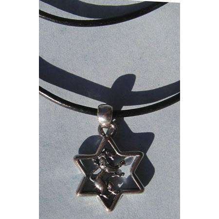 Michael Bromberg Lion of Judah in Star of David on Leather、mySite、topwebapps