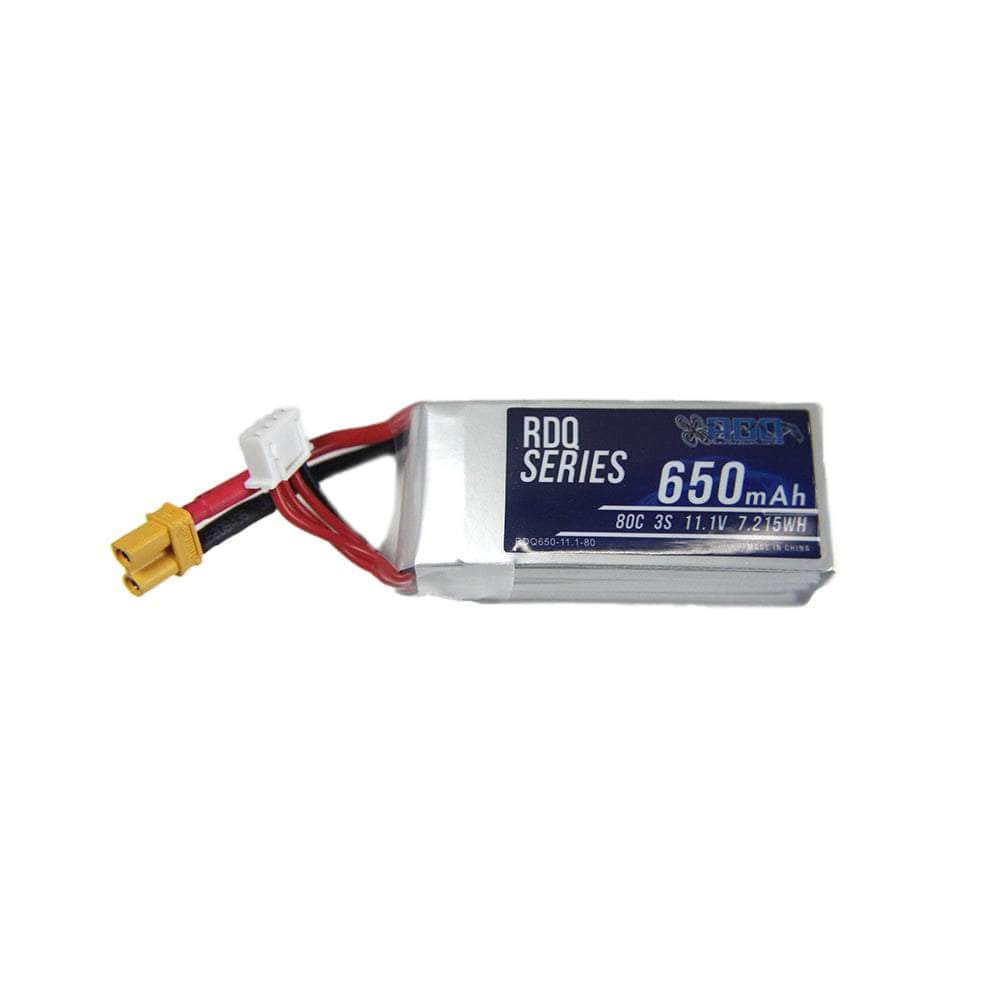  RDQ Series 11.1V 3S 650mAh 80C LiPo Micro Battery (Square Type) - XT30、mySite、merchandisen