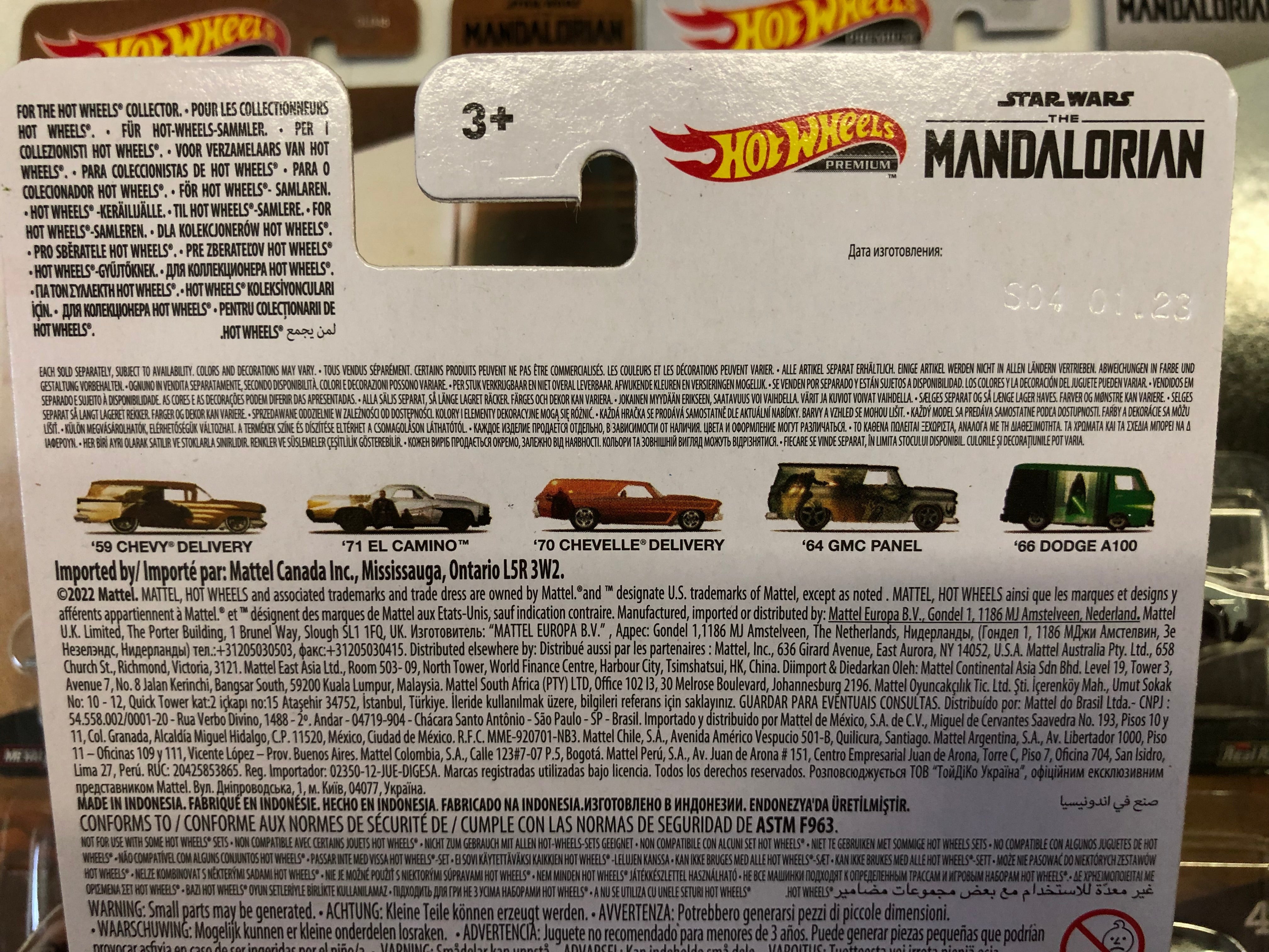Star Wars Mandalorian 5 Car Set * 2023 Hot Wheels Pop Culture Case T、mySite、hgirdovlk