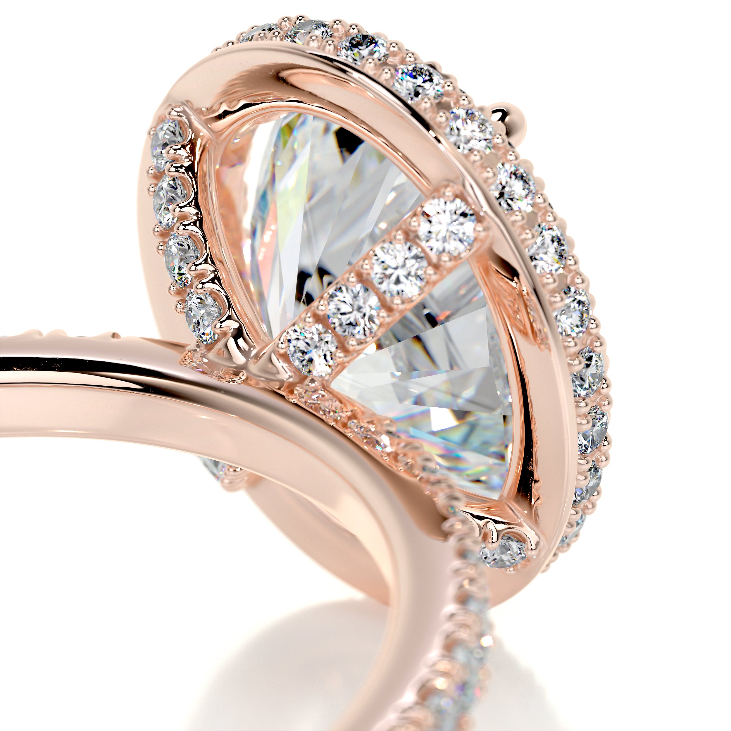 Parker Moissanite & Diamond Ring -14K Rose Gold、mySite、hinf8tx79