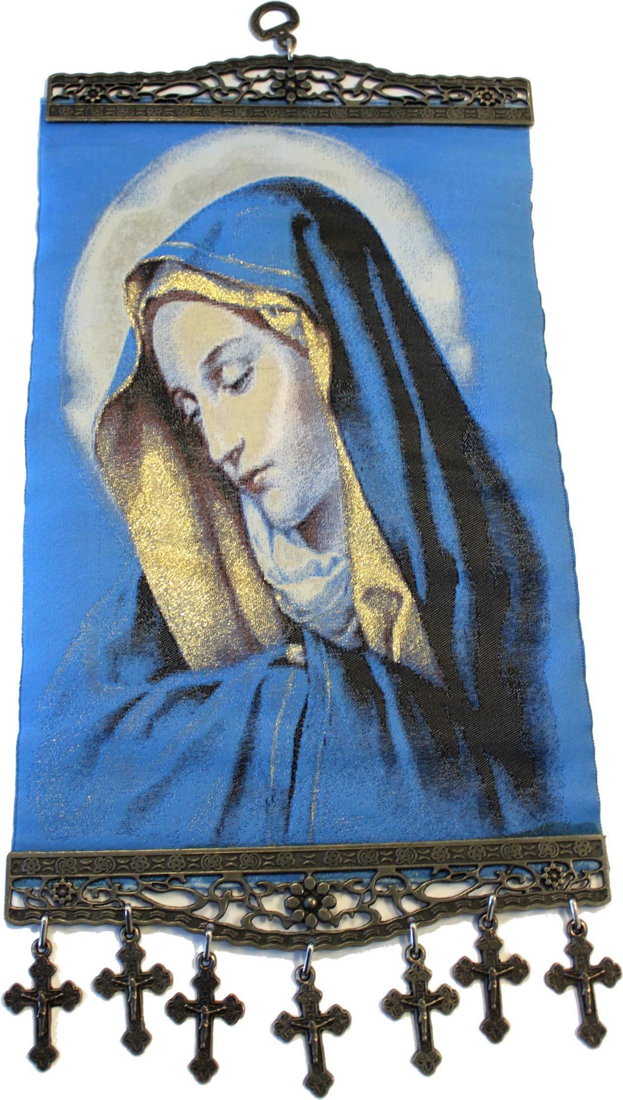 Holy Land Market Extra Large Wall Hanging Tapestry with Heat Printing on Synthetic Cloth Decorated (17.5 x 8 Inches)、mySite、topwebapps