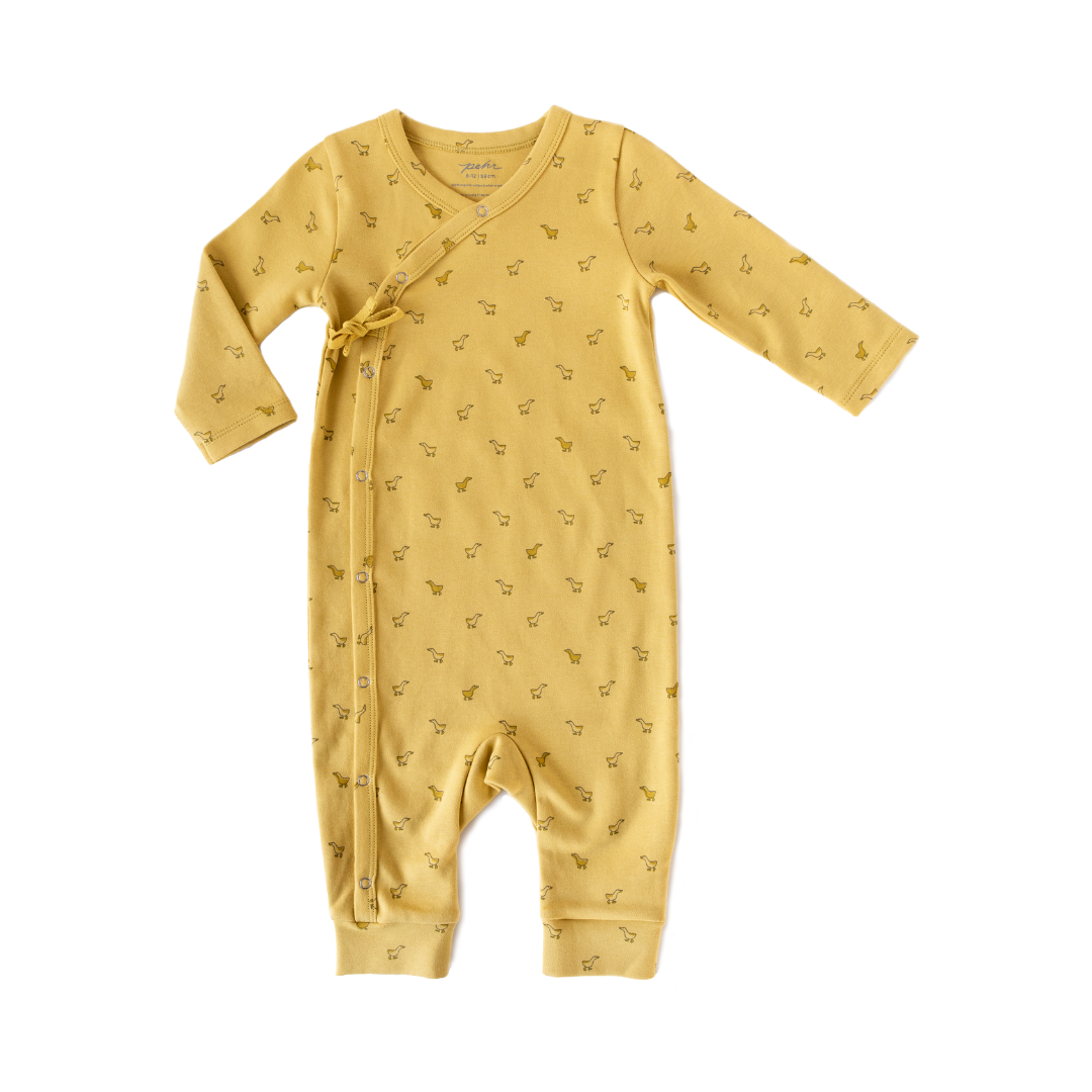 Front Tie Kimono Romper - Hatchling Duck、mySite、g9winljtr