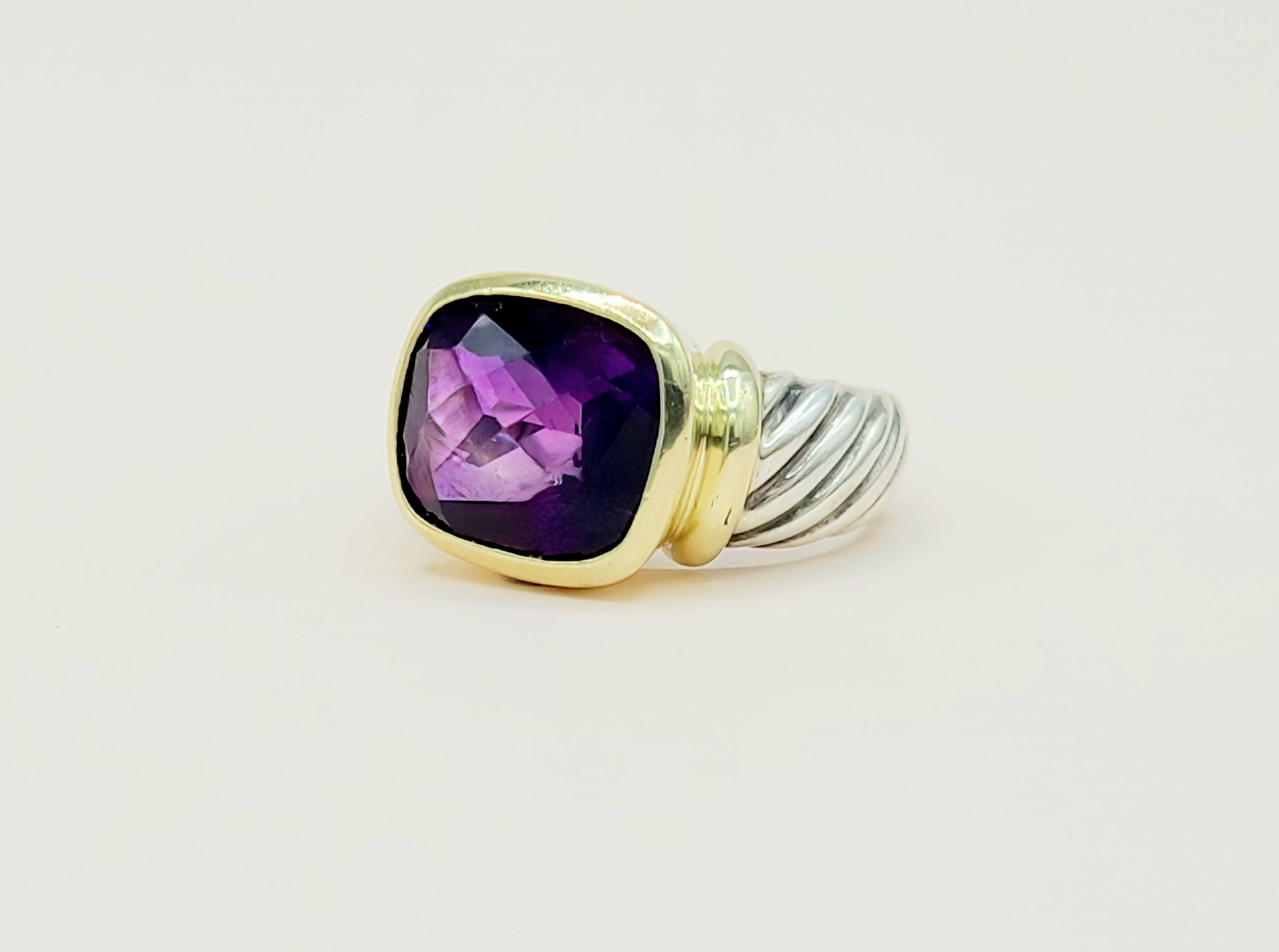 David Yurman Large Noblesse Ring Amethyst & Gold、mySite、hinf8tx79