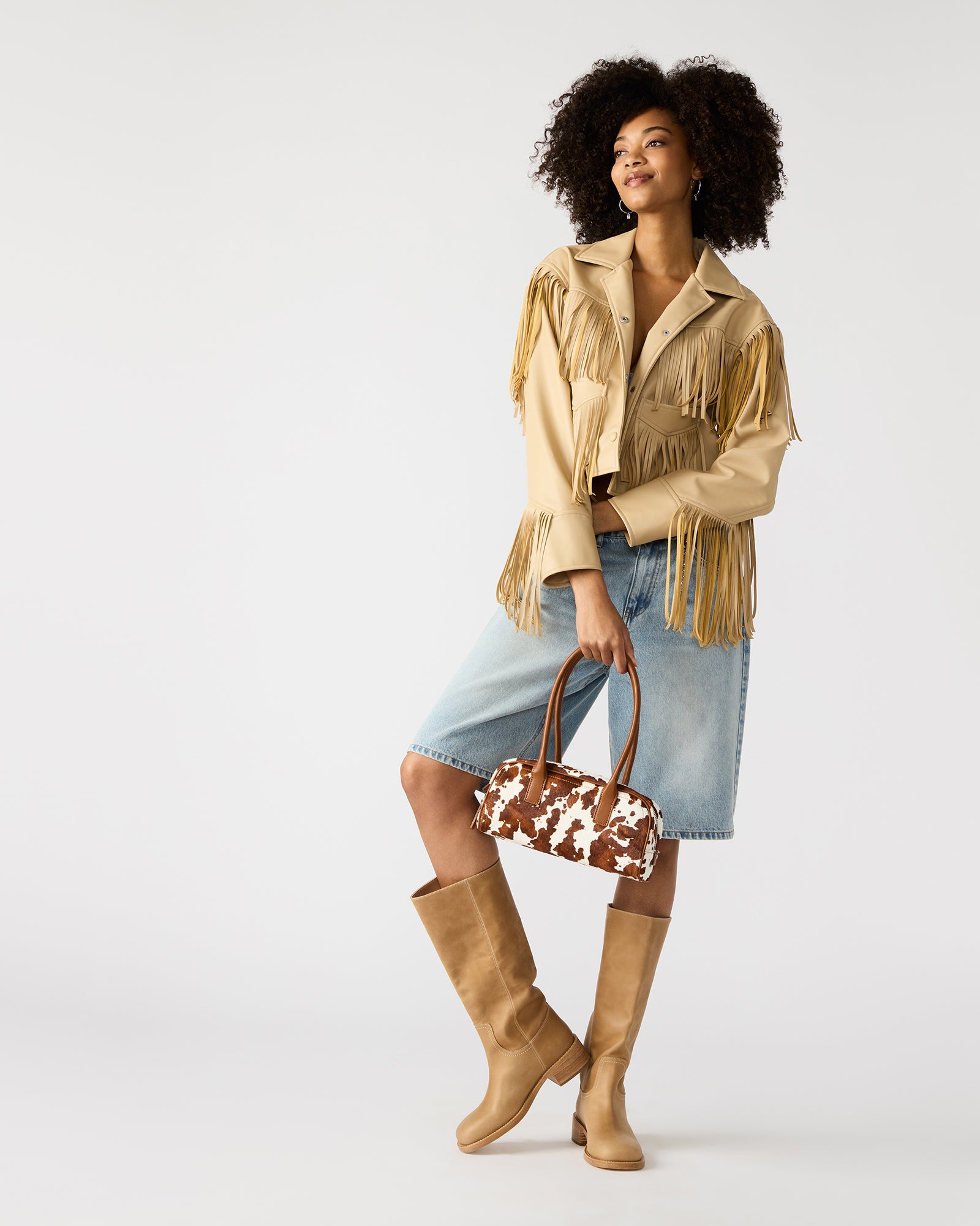 ANISE BAG BROWN COW PRINT、mySite、gtrtttuynbv