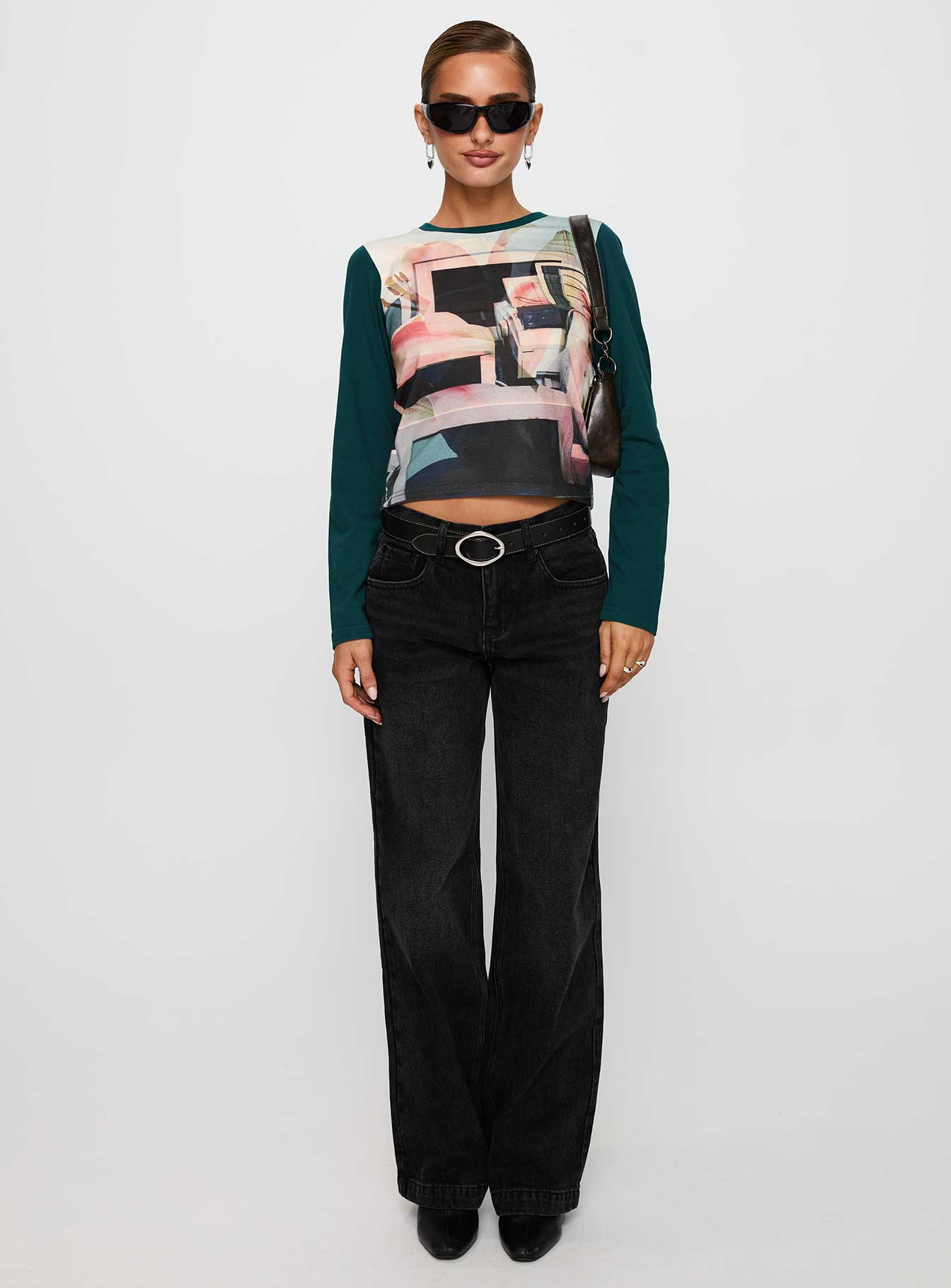 Sonique Long Sleeve Top Multi、mySite、solidvoid