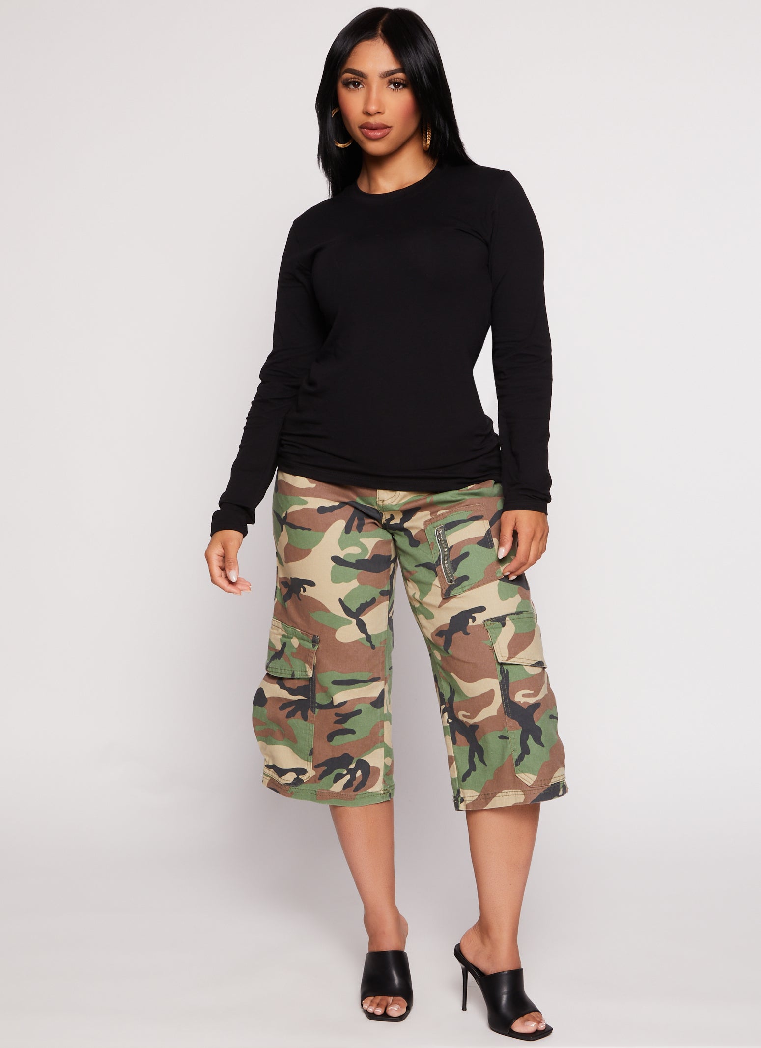 Basic Crew Neck Long Sleeve T Shirt、mySite、camillekostekn