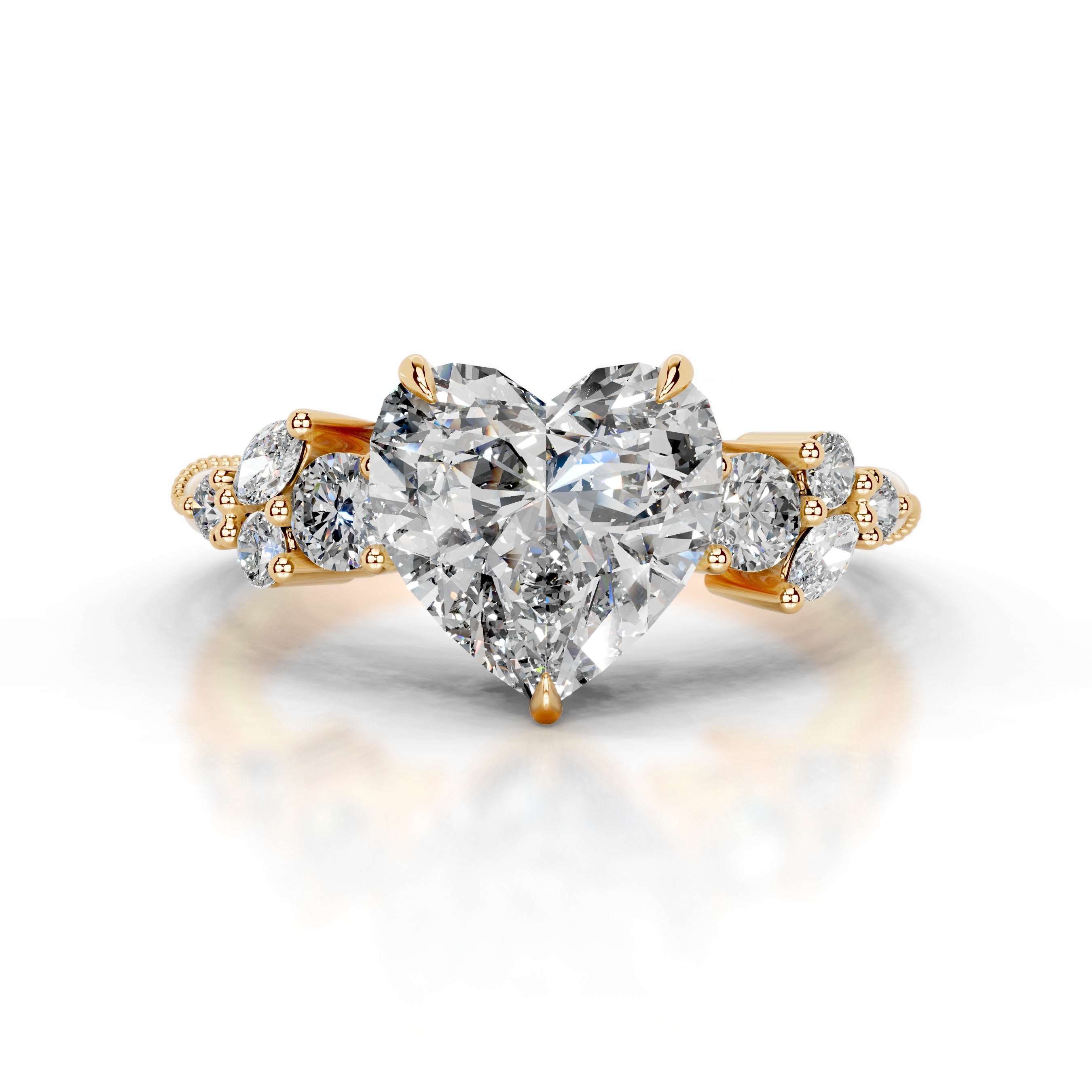 Belita Diamond Engagement Ring - 18K Yellow Gold、mySite、hinf8tx79
