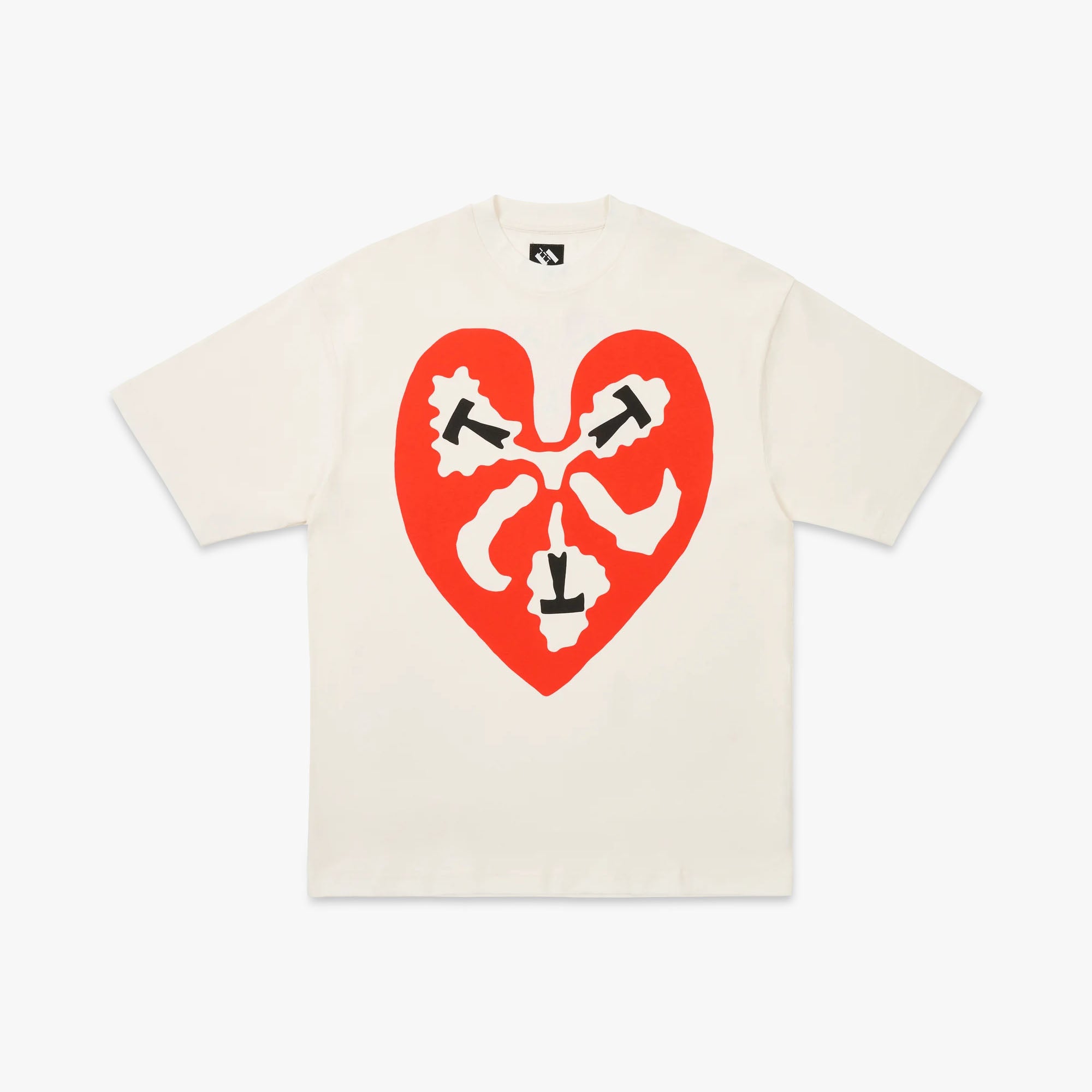  The Trilogy Tapes TTT Heart T-Shirt / White、mySite、merchandisen