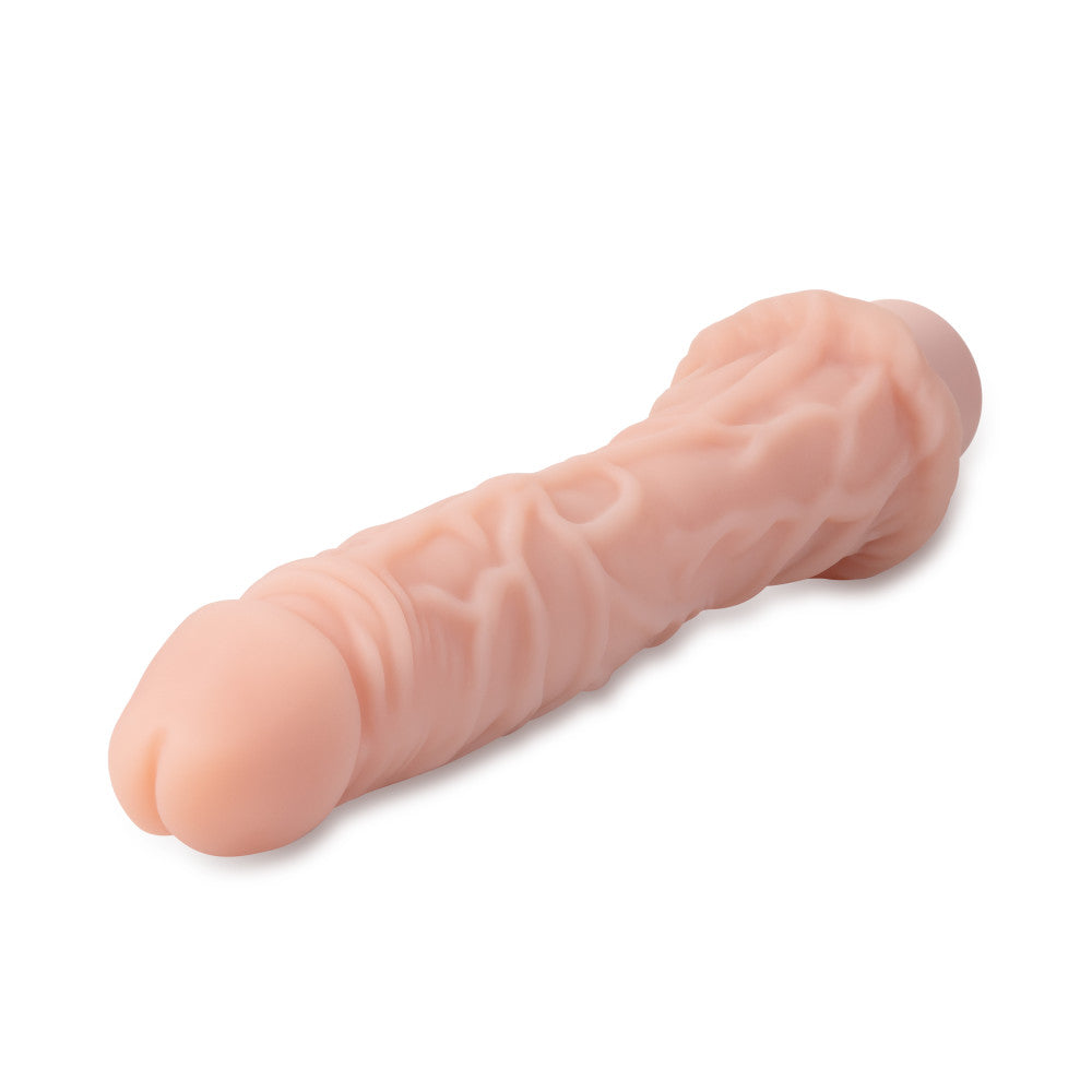 Dr. Skin Silicone By Blush® | Dr. Richard Beige 9.75-Inch Long Vibrating Dildo、mySite、bottomscart