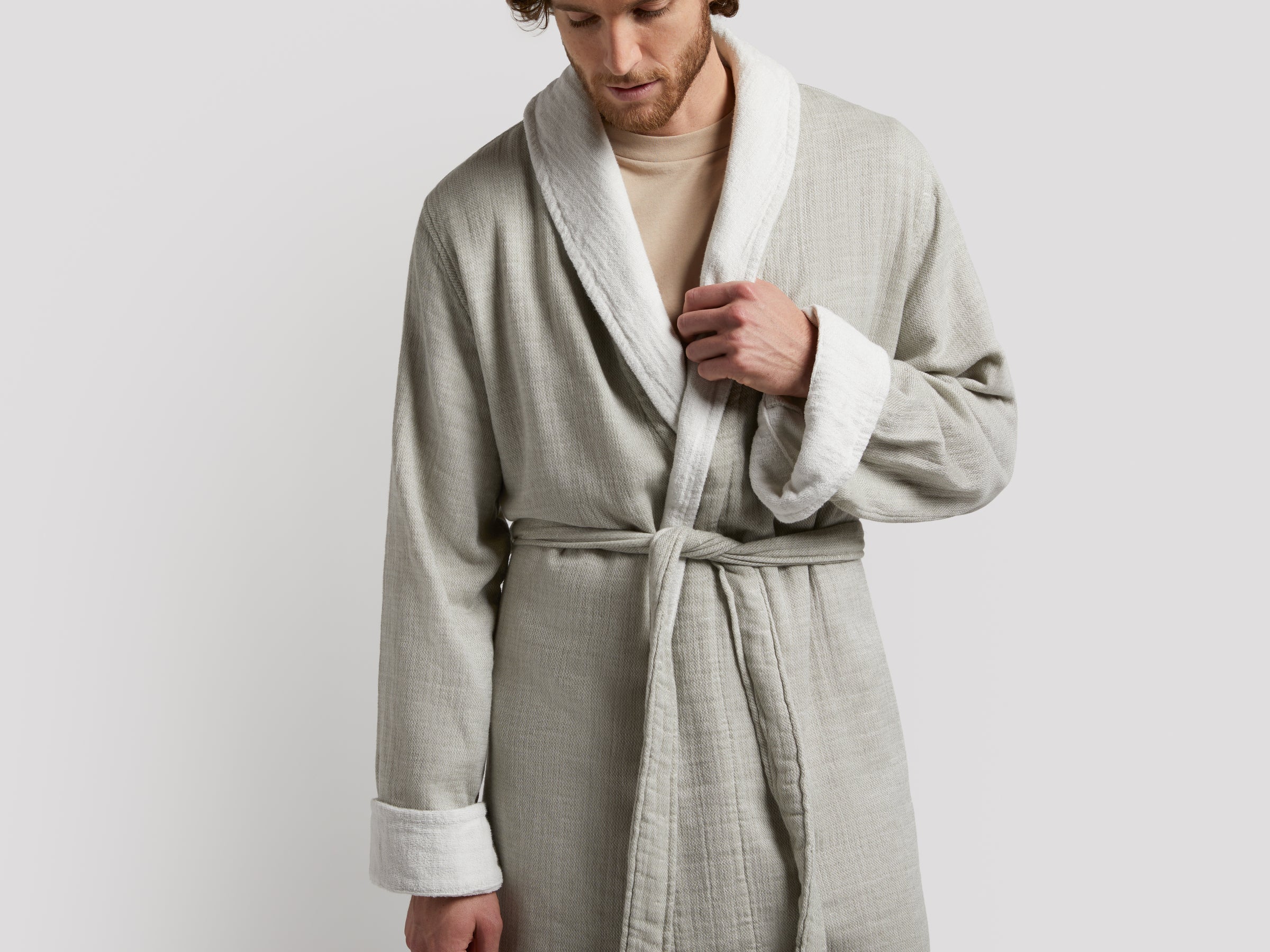  Organic Gauze Terry Robe (Moss with Cream)、mySite、sugarbowlscore