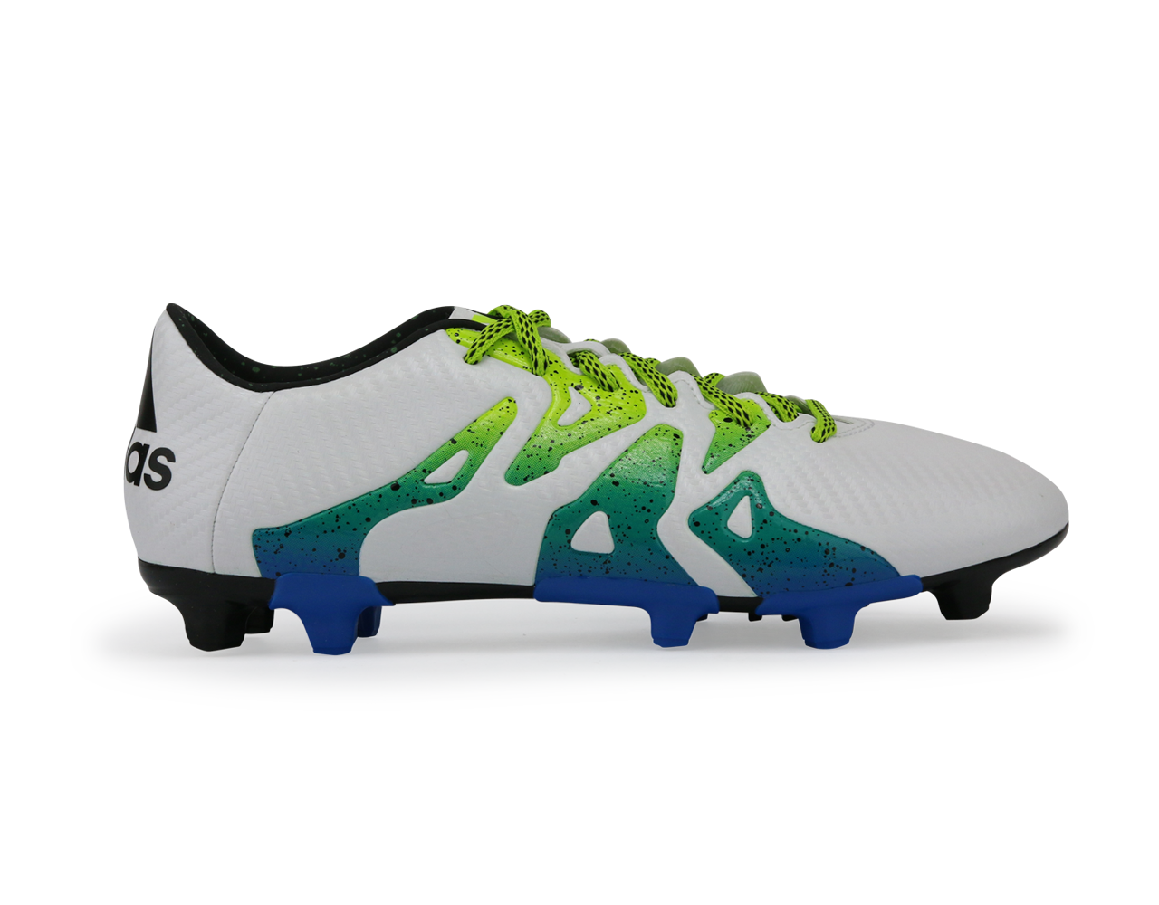 adidas Men's X 15.3 FG/AG White/Core Black/Solar Slime、mySite、bottomscart
