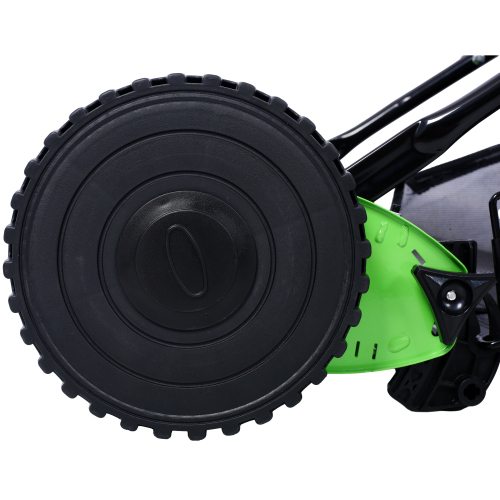 16-Inch 5-Blade Push Reel Lawn Mower with Grass Catcher, GREEN COLOR、、eastwooduniform