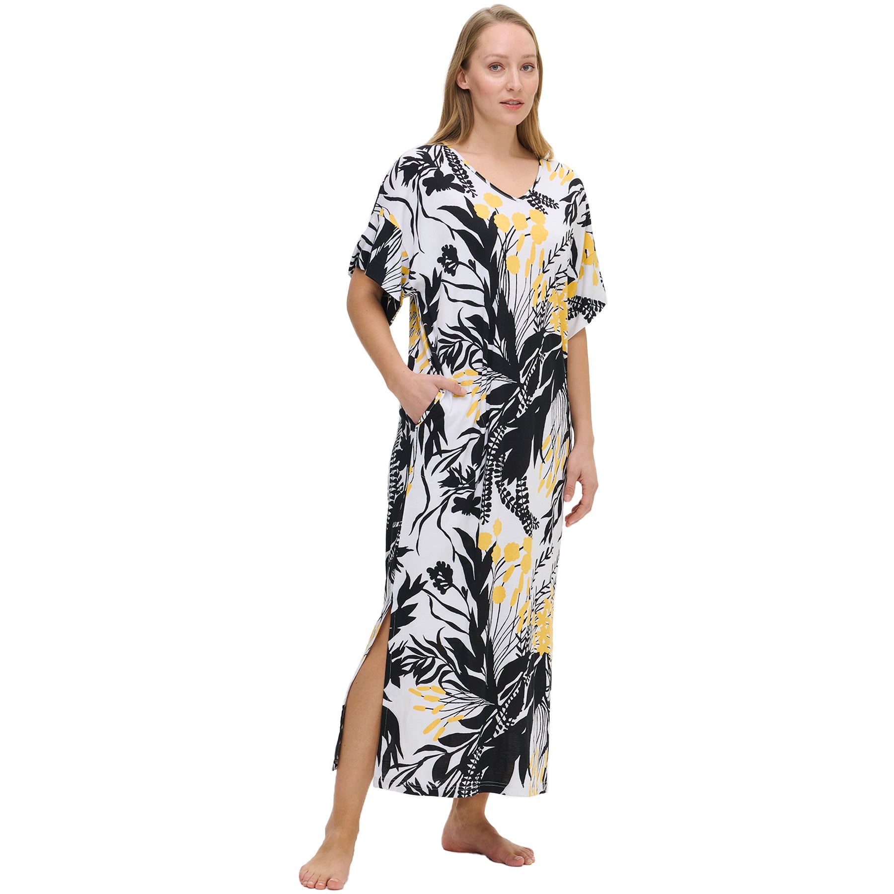  Nanso Puutarha SS VNeck Caftan、mySite、justintrudeaud