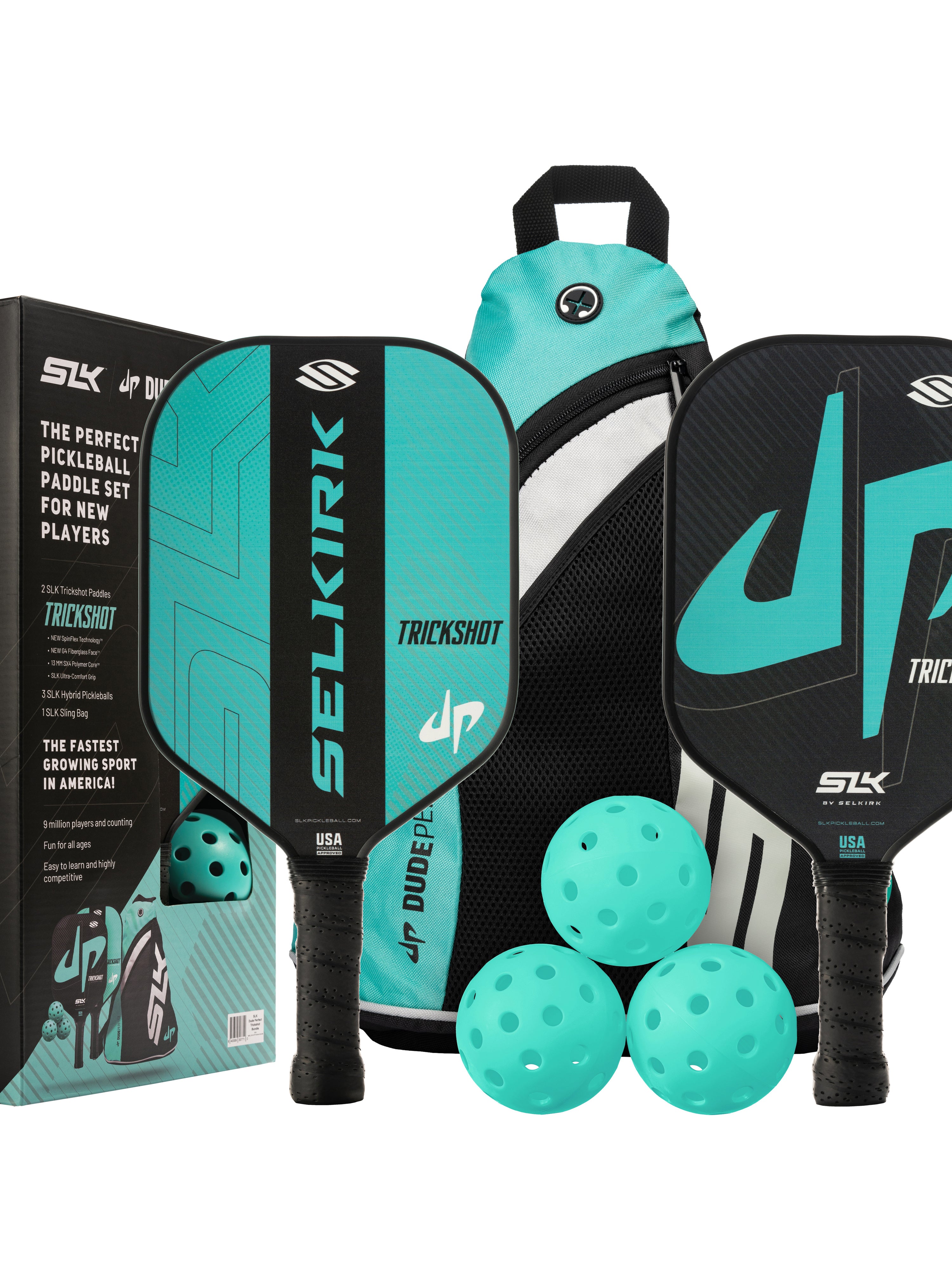 SLK by Selkirk x Dude Perfect - Trickshot Pickleball Bundle、mySite、noshort