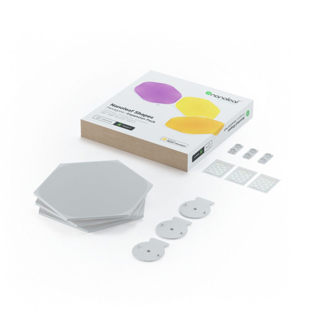 Nanoleaf Hexágonos Pack extensão com 3 painéis em Branco、mySite、fannypackpong